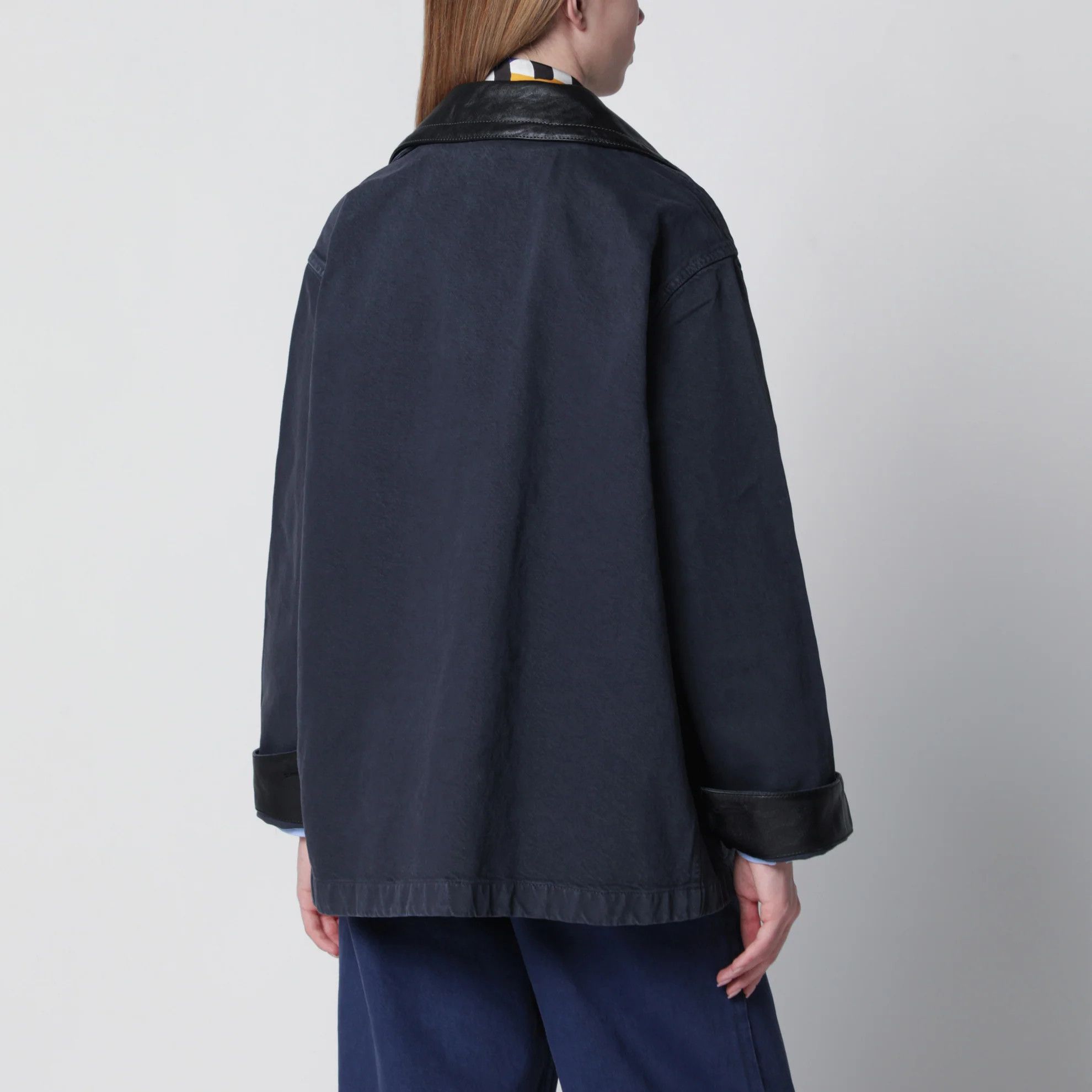 Miu Miu o1d2blof0426 Leather Jacket in Gray Size XS / US 0-2 / IT 36-38 - 3 Thumbnail