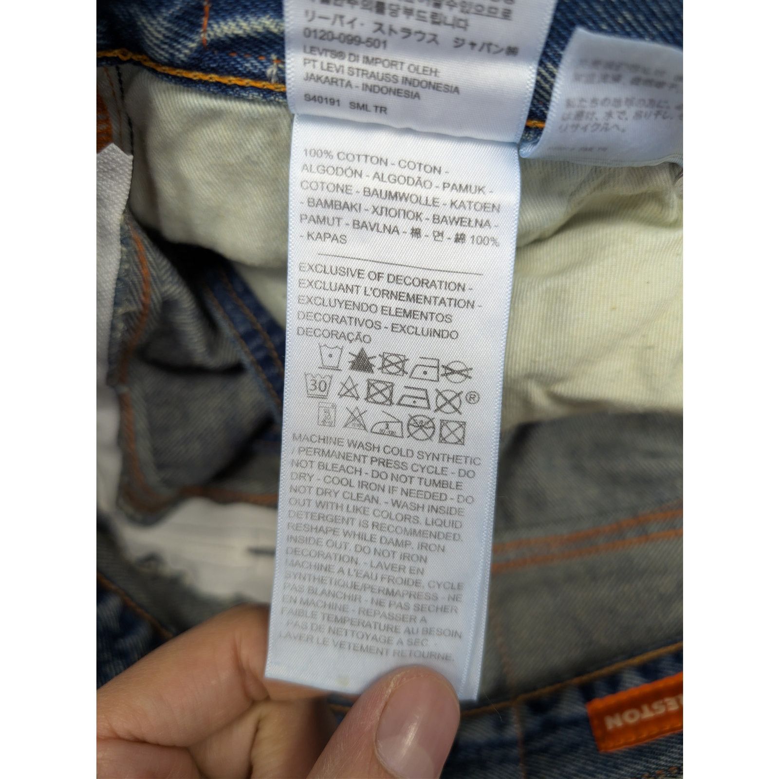 Heron Preston o1rshd1 Levi's 501 Vintage Wash Denim Jeans in Blue Size US 28 / EU 44 - 17 Thumbnail
