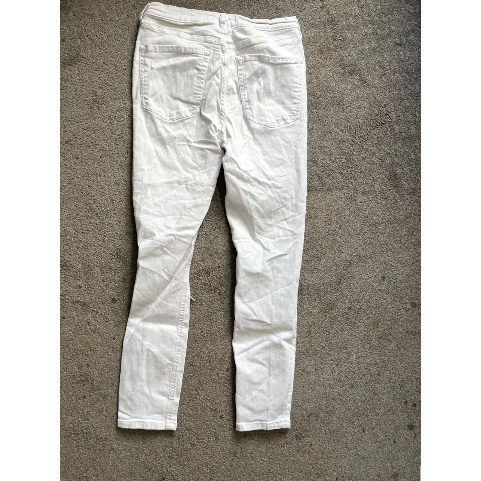 Free People We the Free People Women's White Jeans Size 30 Skinny Size 30" / US 8 / IT 44 - 3 Thumbnail