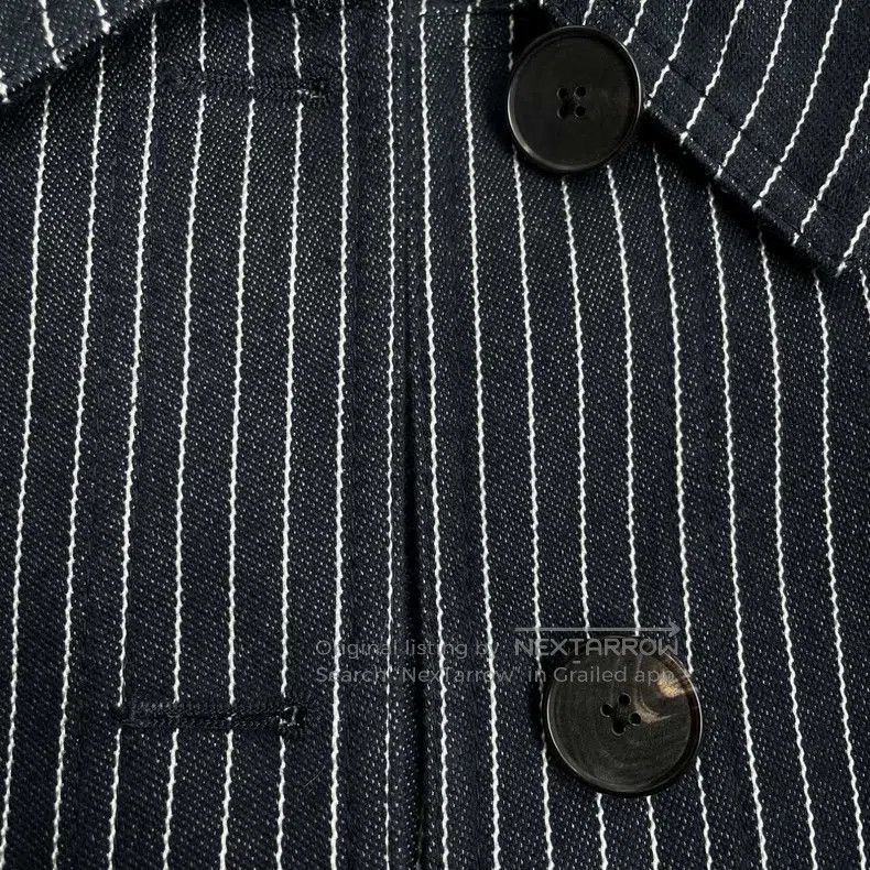 Dior Dior Classic little bee embroidered dark blue striped jack Size S / US 4 / IT 40 - 4 Thumbnail