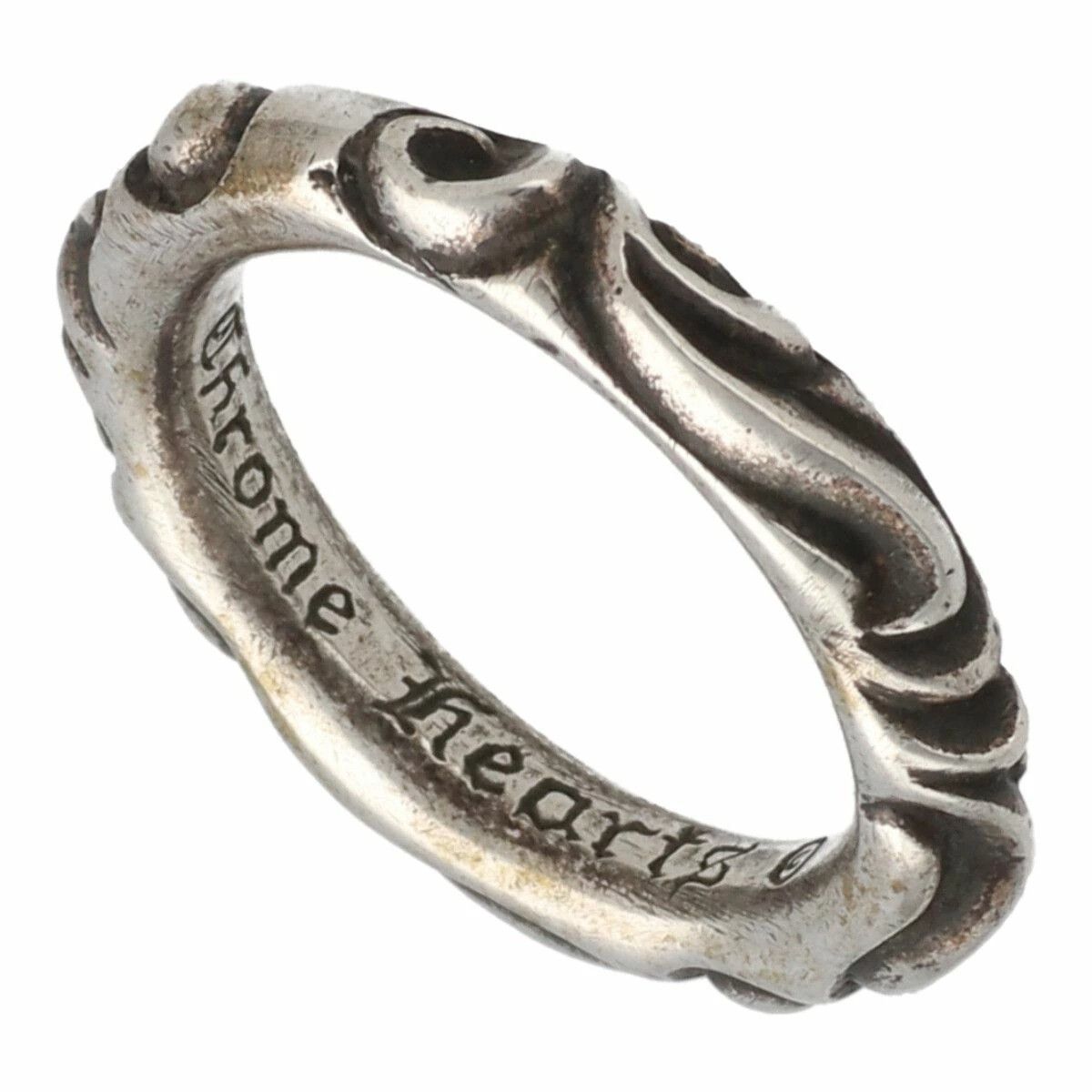 Chrome Hearts RARE SIZE! 10 CHROME HEARTS SCROLL BAND RING silver Size ONE SIZE - 1 Thumbnail