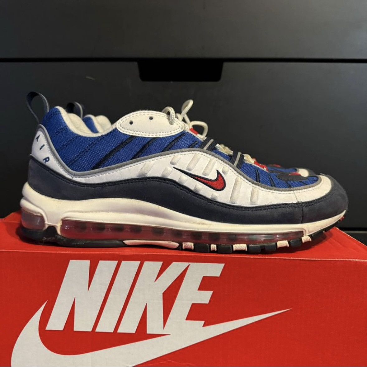 image of Nike Air Max 98 Gundam W11/m9.5 Used Shoes in Blue, Women's