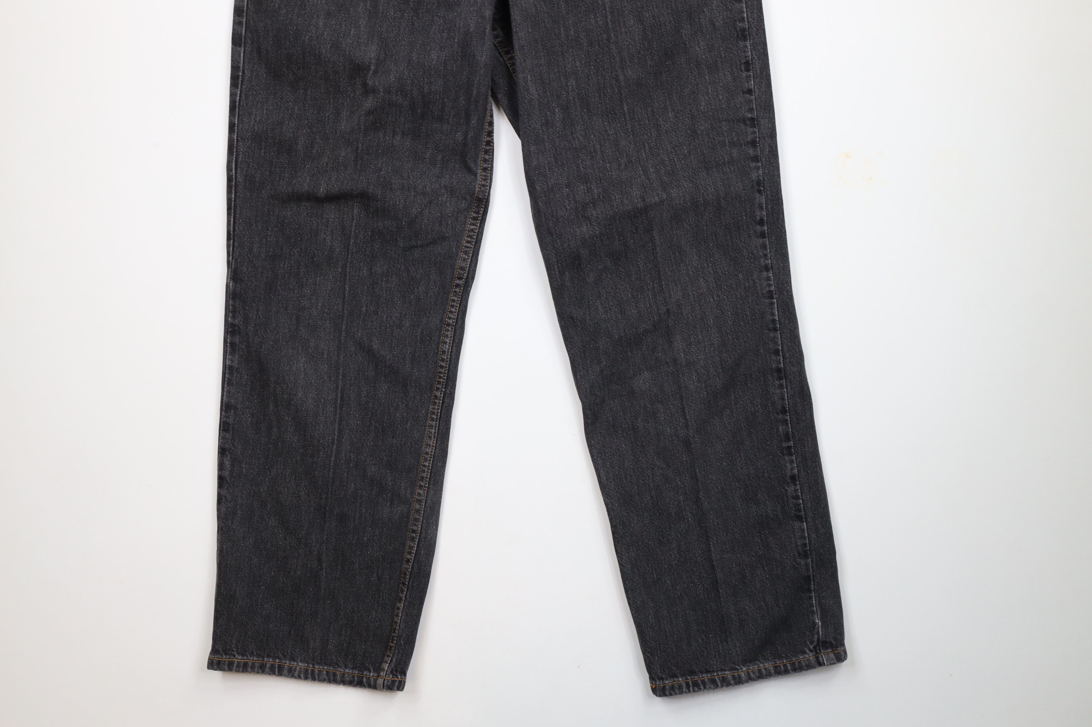 Tommy Hilfiger × Vintage Vintage 90s Tommy Hilfiger Fit Wide Leg Denim Jeans Black Size US 36 / EU 52 - 4 Thumbnail
