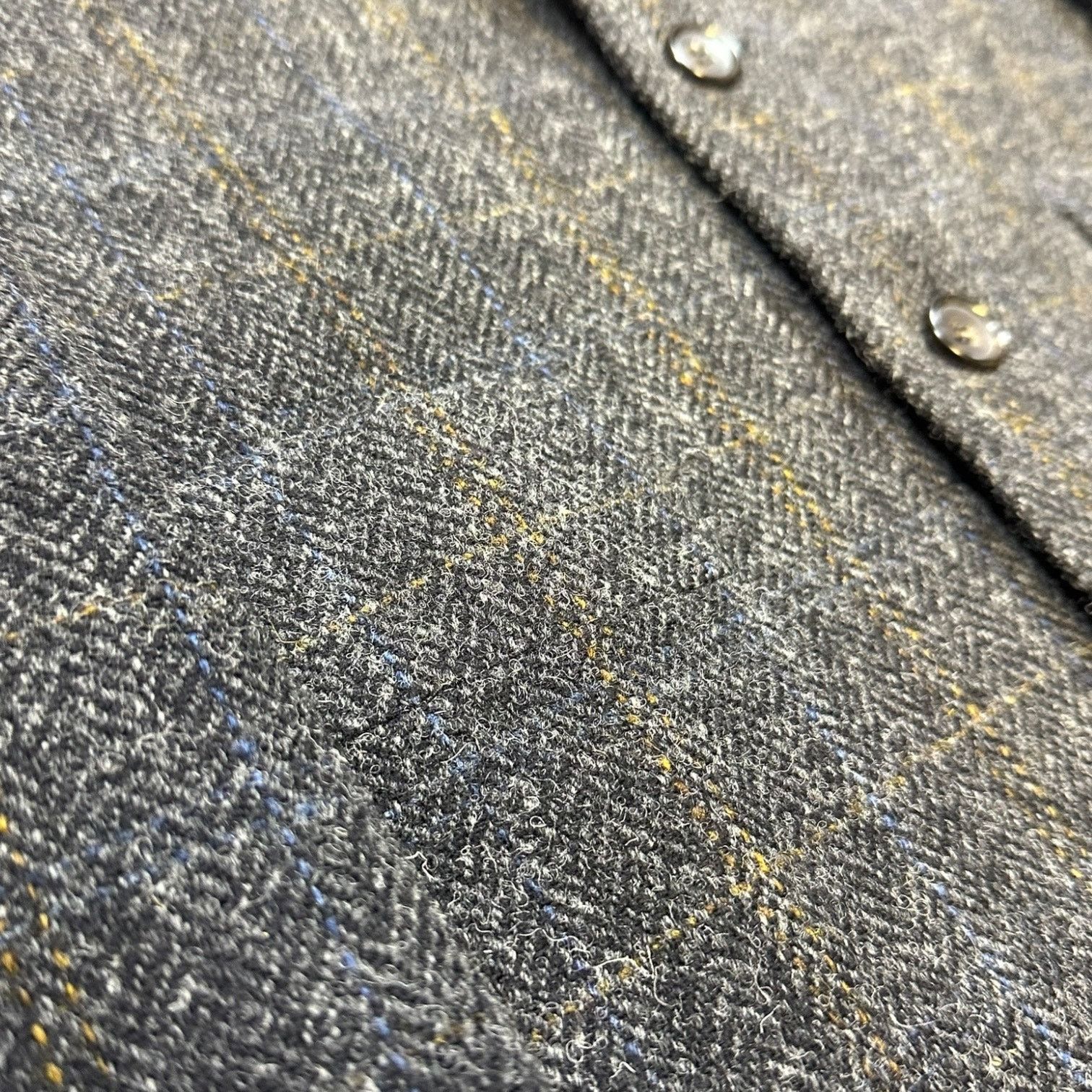 Harris Tweed Papas Harris Tweed Sport Coat Blazer 42R Charcoal Gray Size 42R - 4 Thumbnail
