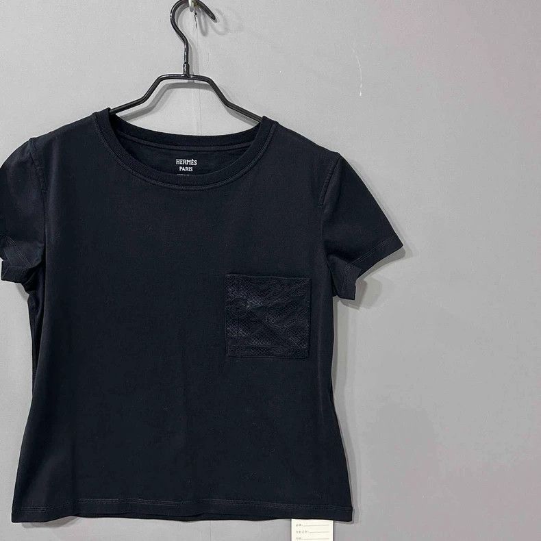 Hermes Hermes Short Sleeve Logo TShirt-2506 Size S / US 4 / IT 40 - 2 Thumbnail