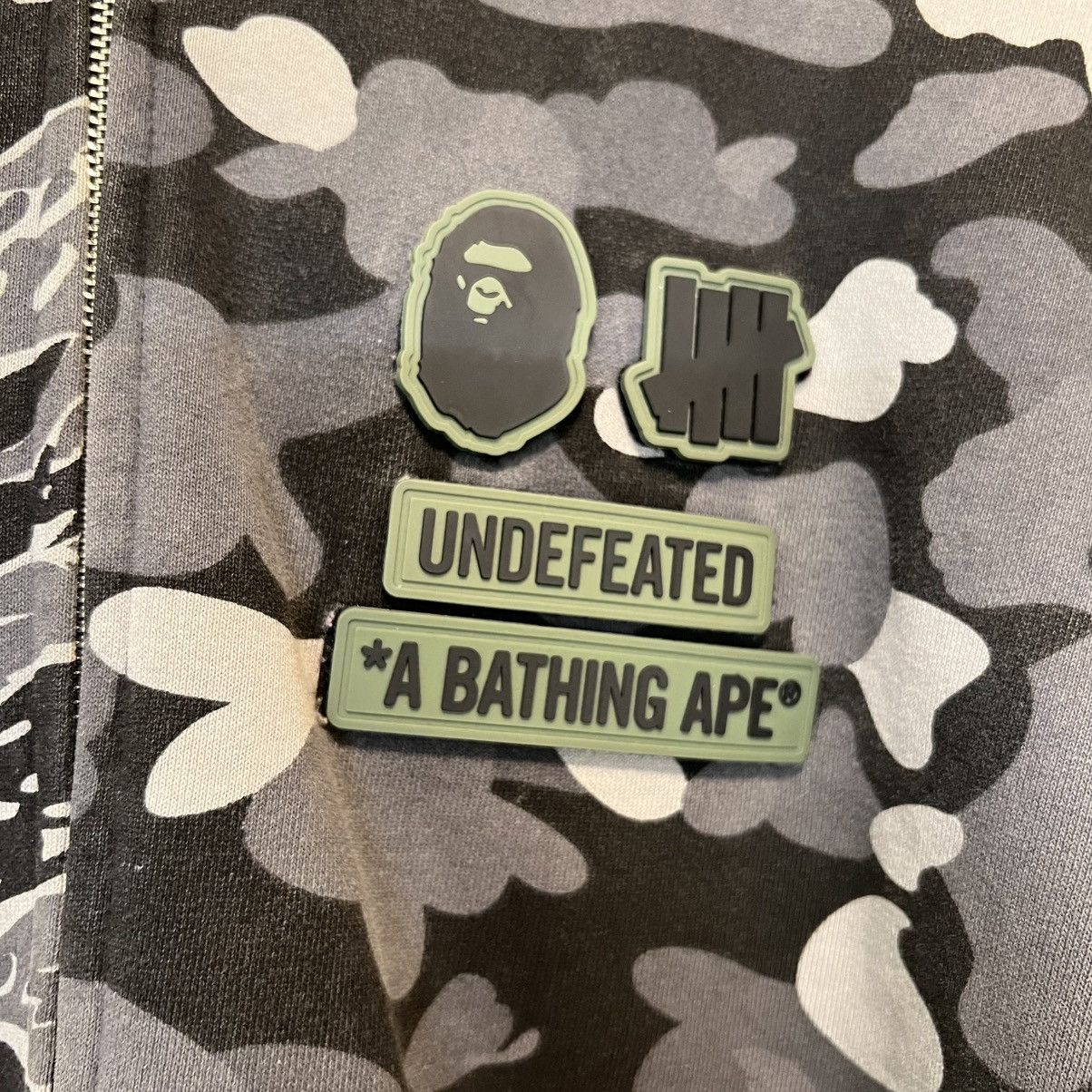 Bape × Undefeated Bape X Undefeated Tiger Shark Half Full ZipUp Hoodie Black Size US XL / EU 56 / 4 - 3 Thumbnail