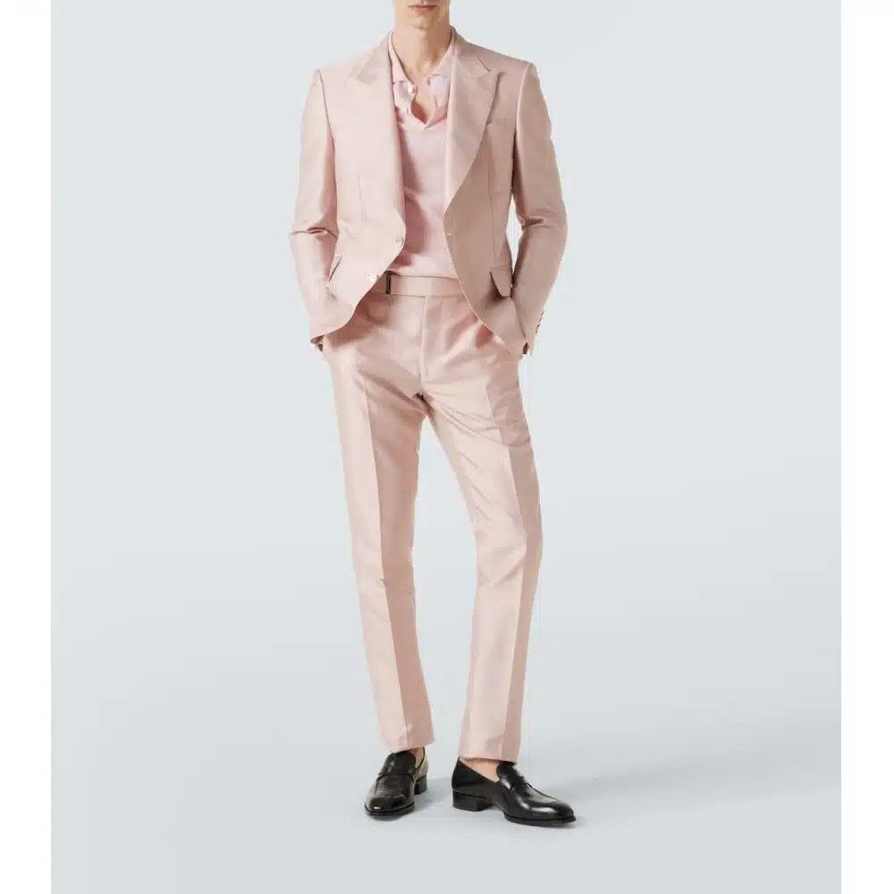 Tom Ford o1loc1c1025 2HPP02 Iridescent Twill Dyllan Suit in Pink Size US XL / EU 56 / 4 - 3 Thumbnail