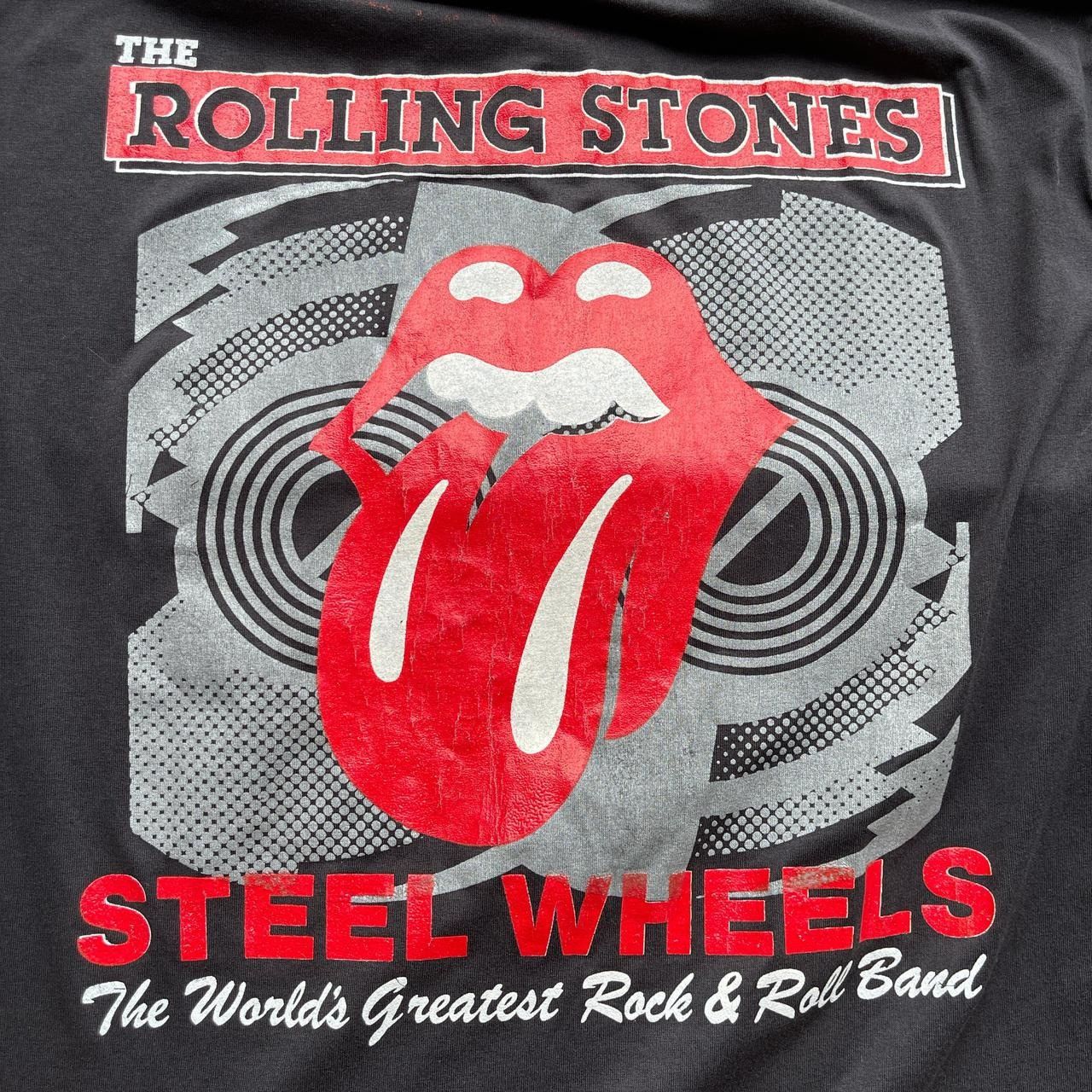 The Rolling Stones × Vintage Vintage 1989 Rolling Stones steel wheels Classic Rock Tour t Size US L / EU 52-54 / 3 - 5 Thumbnail