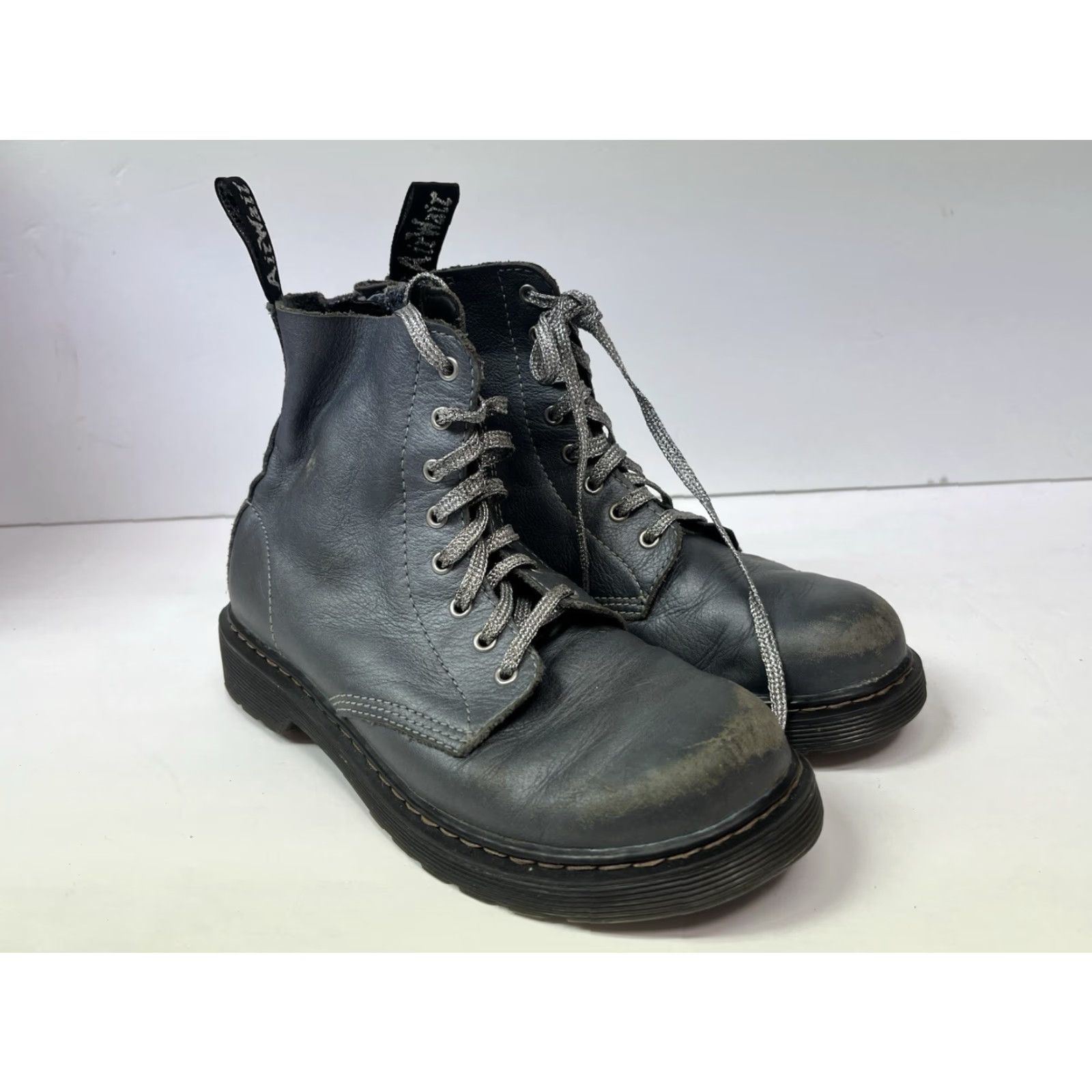 Dr. Martens Dr Martens Pascal 1460 Gray Ankle Boots Women’s 5 Size US 5.5 / IT 35.5 - 2 Thumbnail