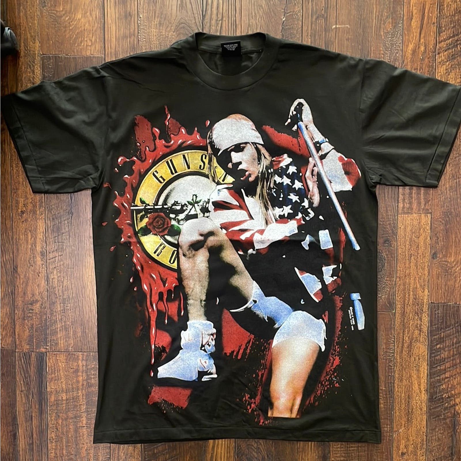 image of Giant Guns N Roses All Over Print XL in Black, Men's