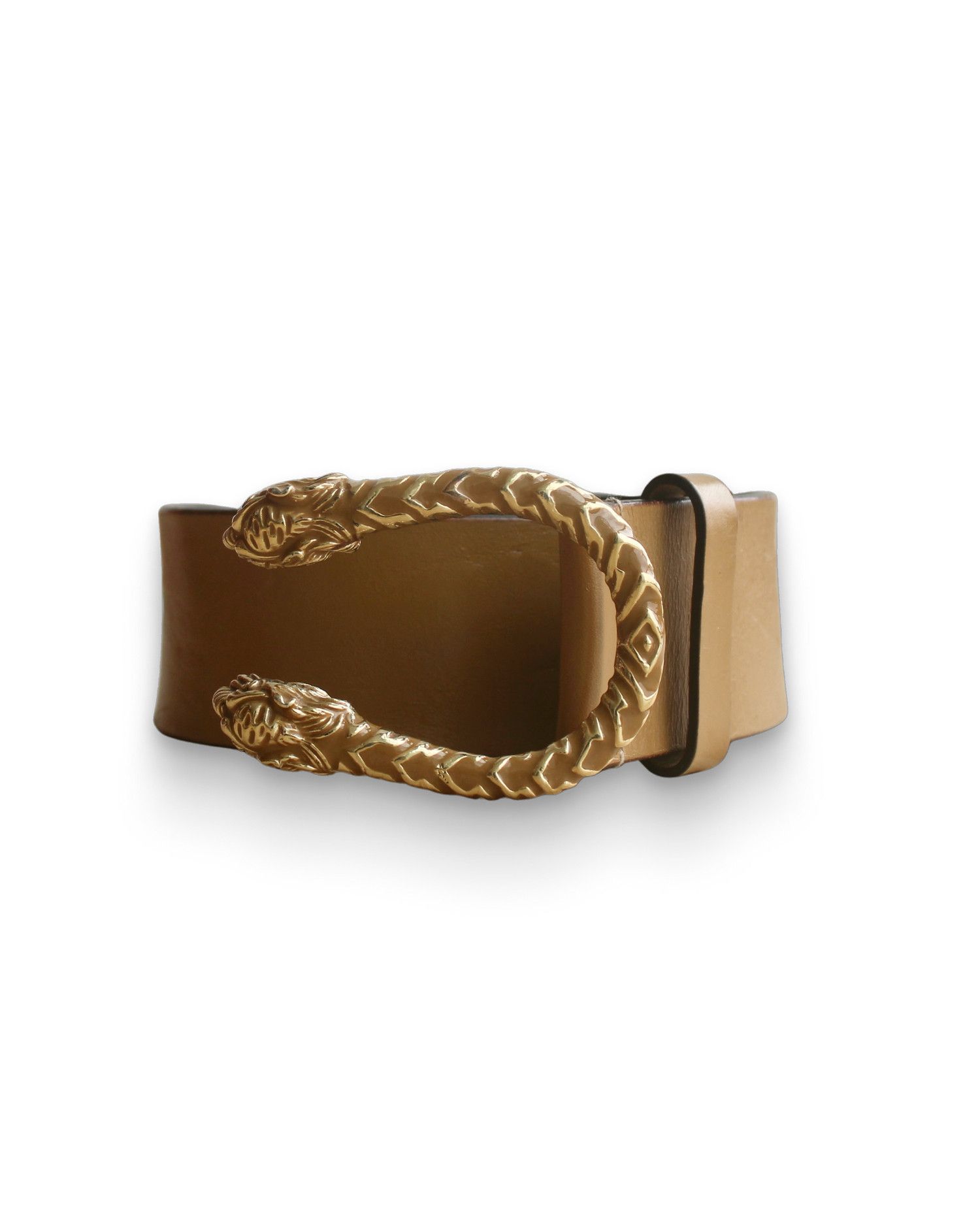 Gucci Gucci Tom Ford Tan Leather Dionysus Belt Size 34 - 2 Thumbnail