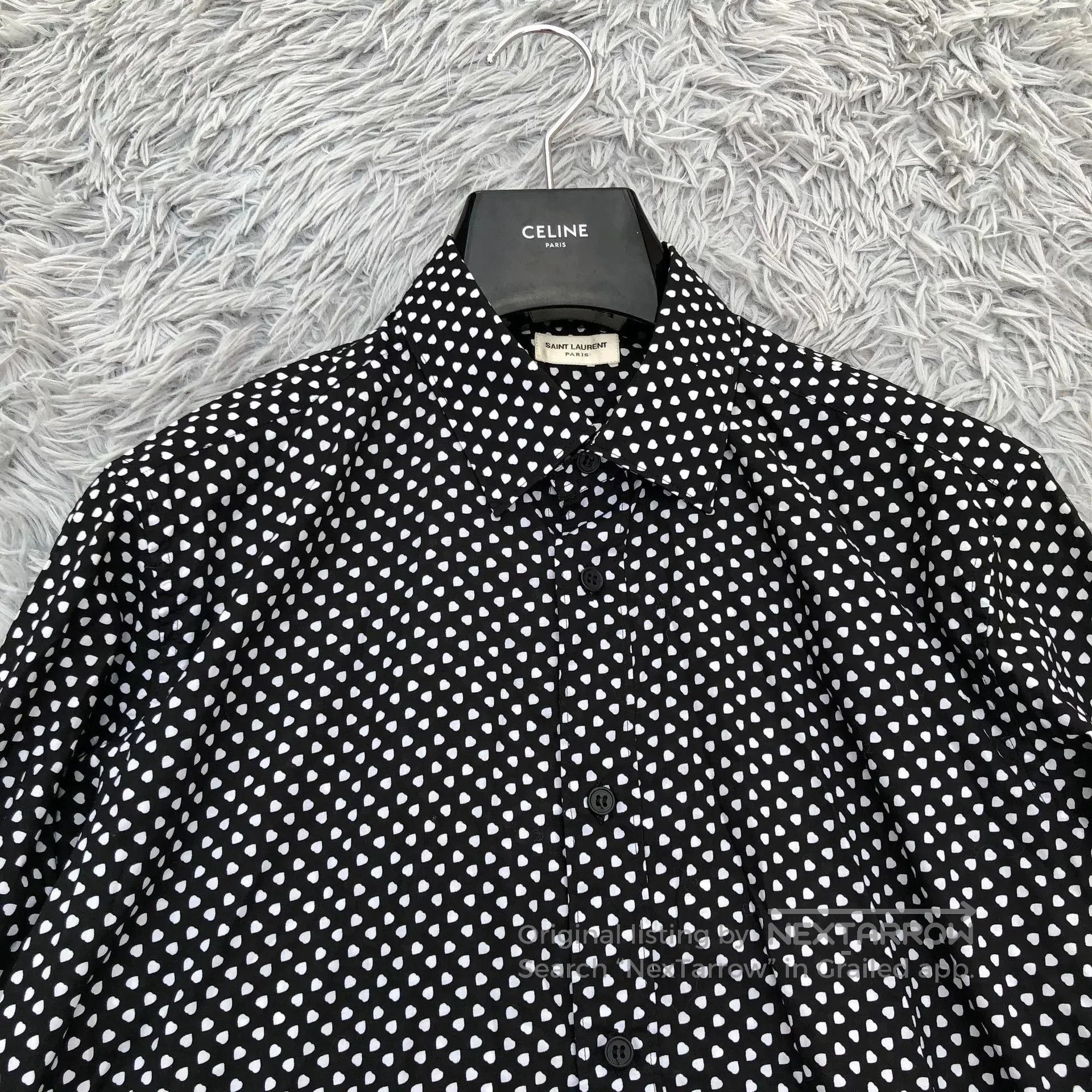 Saint Laurent Paris Saint Laurent 13SS Polka Dot Shirt. Size M / US 6-8 / IT 42-44 - 3 Thumbnail
