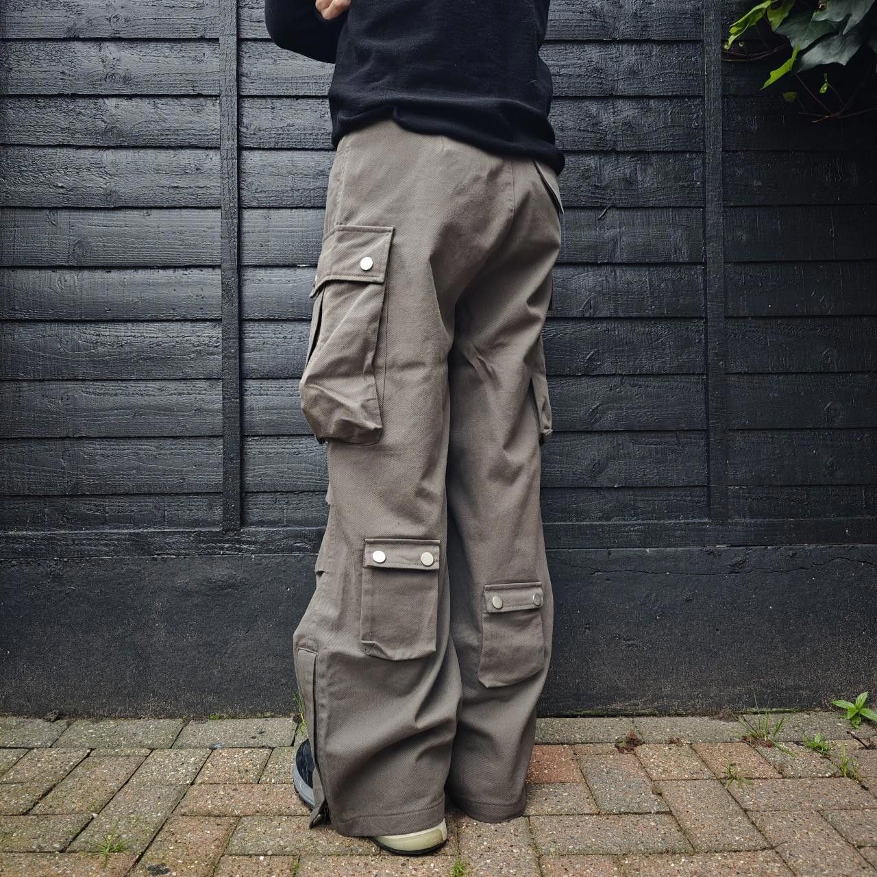 Other Japanese Grey Baggy Multi Pocket Cargo Trousers Size US 32 / EU 48 - 4 Thumbnail