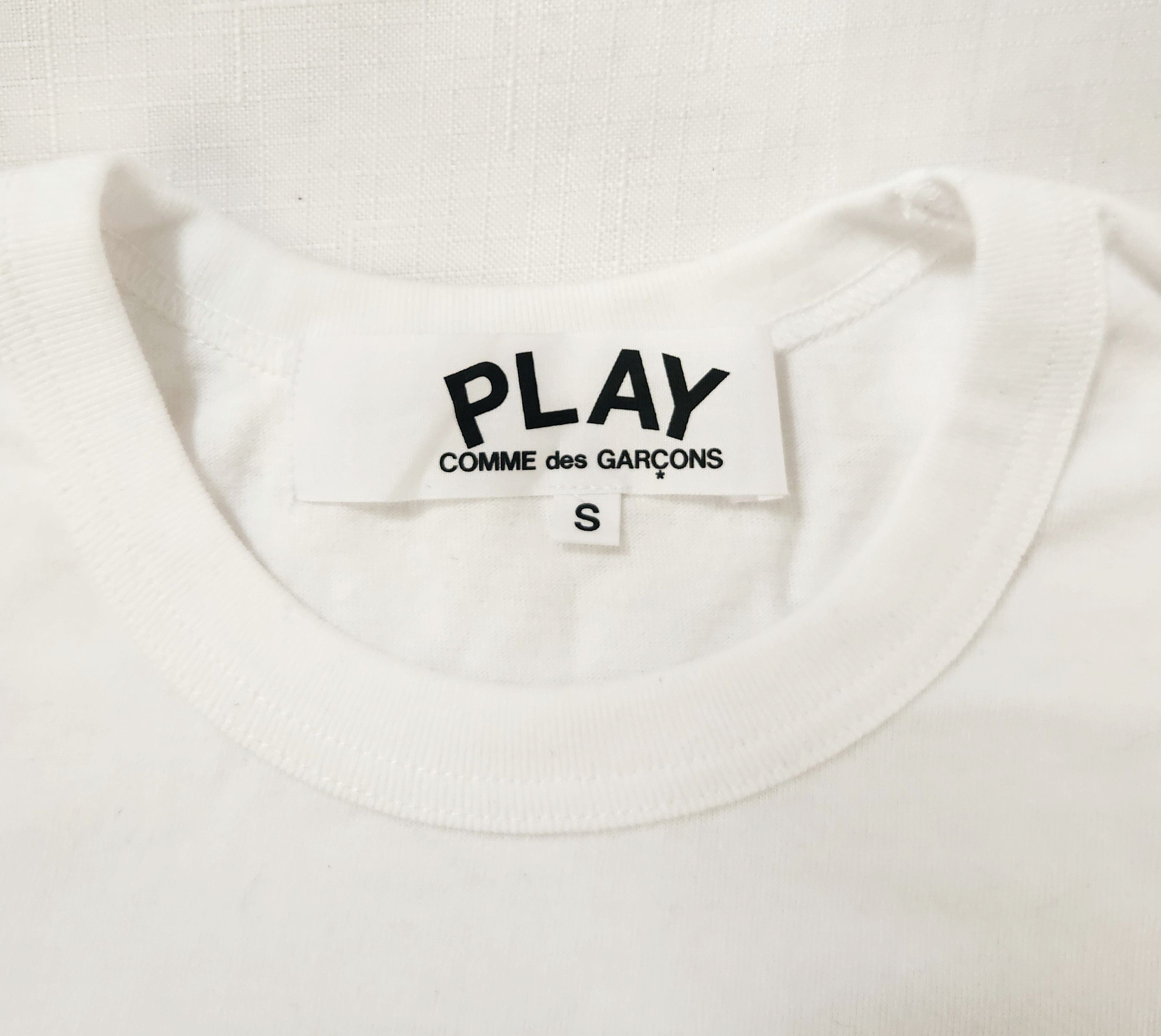 Comme des Garcons × Comme des Garcons PLAY Comme des Garçons Play Heart Printed Crewneck T-Shirt Small Size S / US 4 / IT 40 - 5 Thumbnail