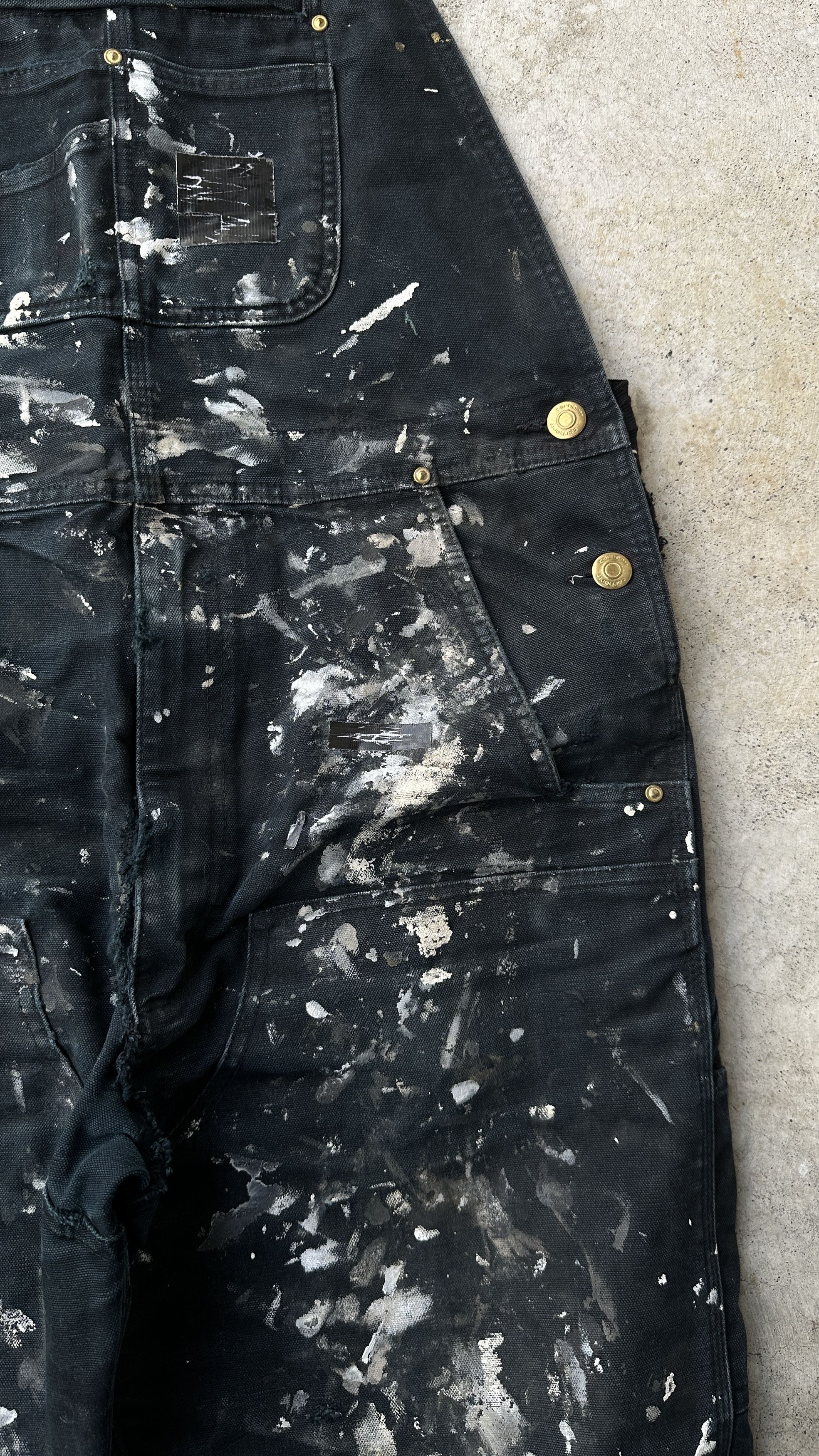 Carhartt Painter Trashed Farmer Bib Workwear distressed Overall Size US 36 / EU 52 - 7 Thumbnail