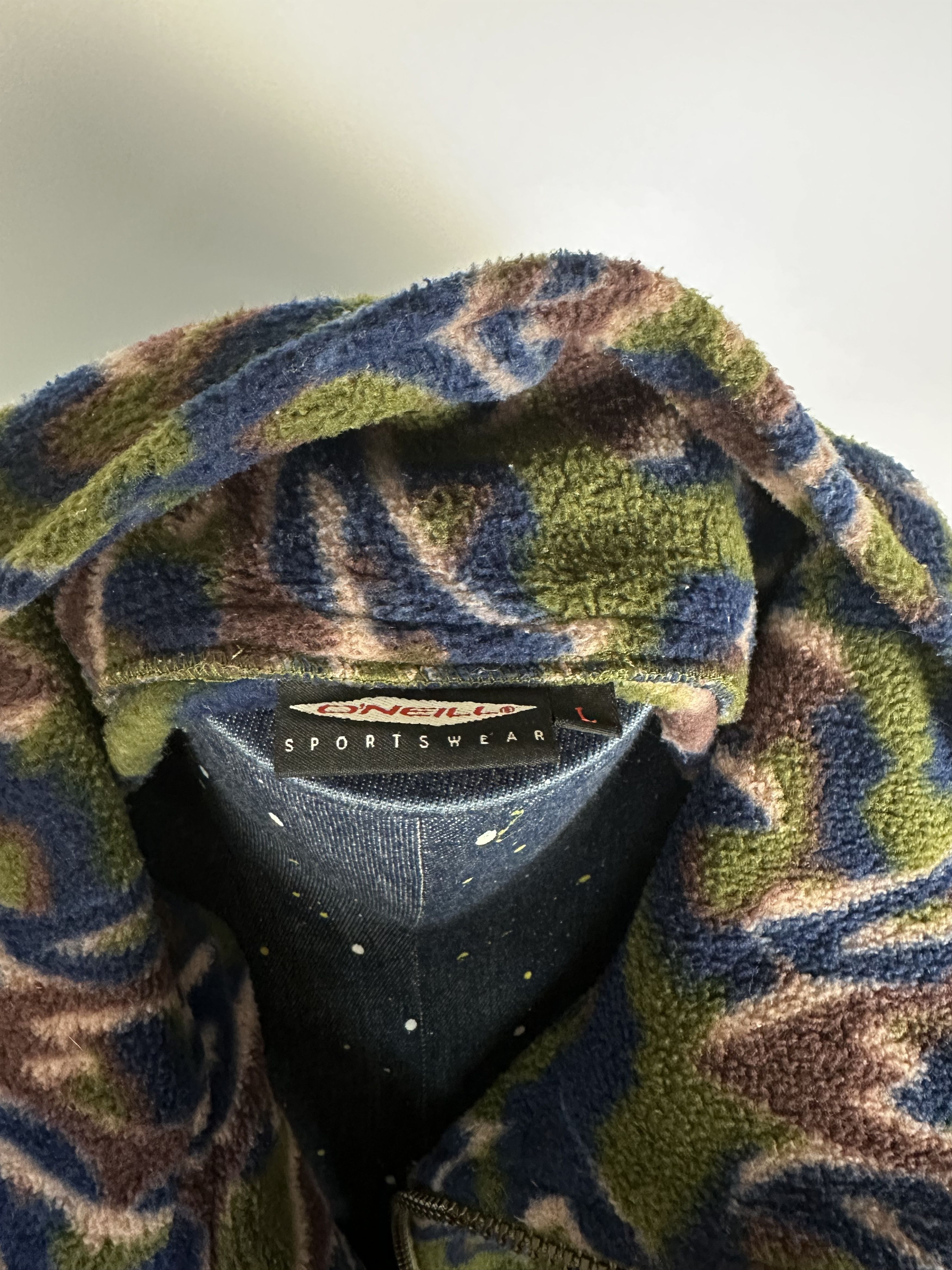 O'Neill × Vintage vintage Oneill FLEECE sweater 1/4 Zip Size L rare 90s jumper Size US L / EU 52-54 / 3 - 9 Thumbnail