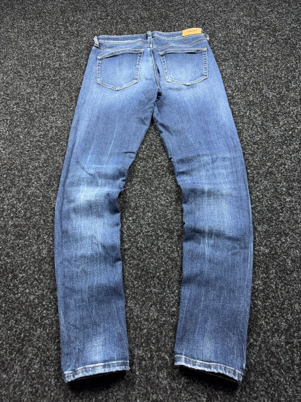 Diesel 00s Y2K Diesel Luxury Slandy Super Skinny Dark Wash Jeans Size 29" - 13 Thumbnail
