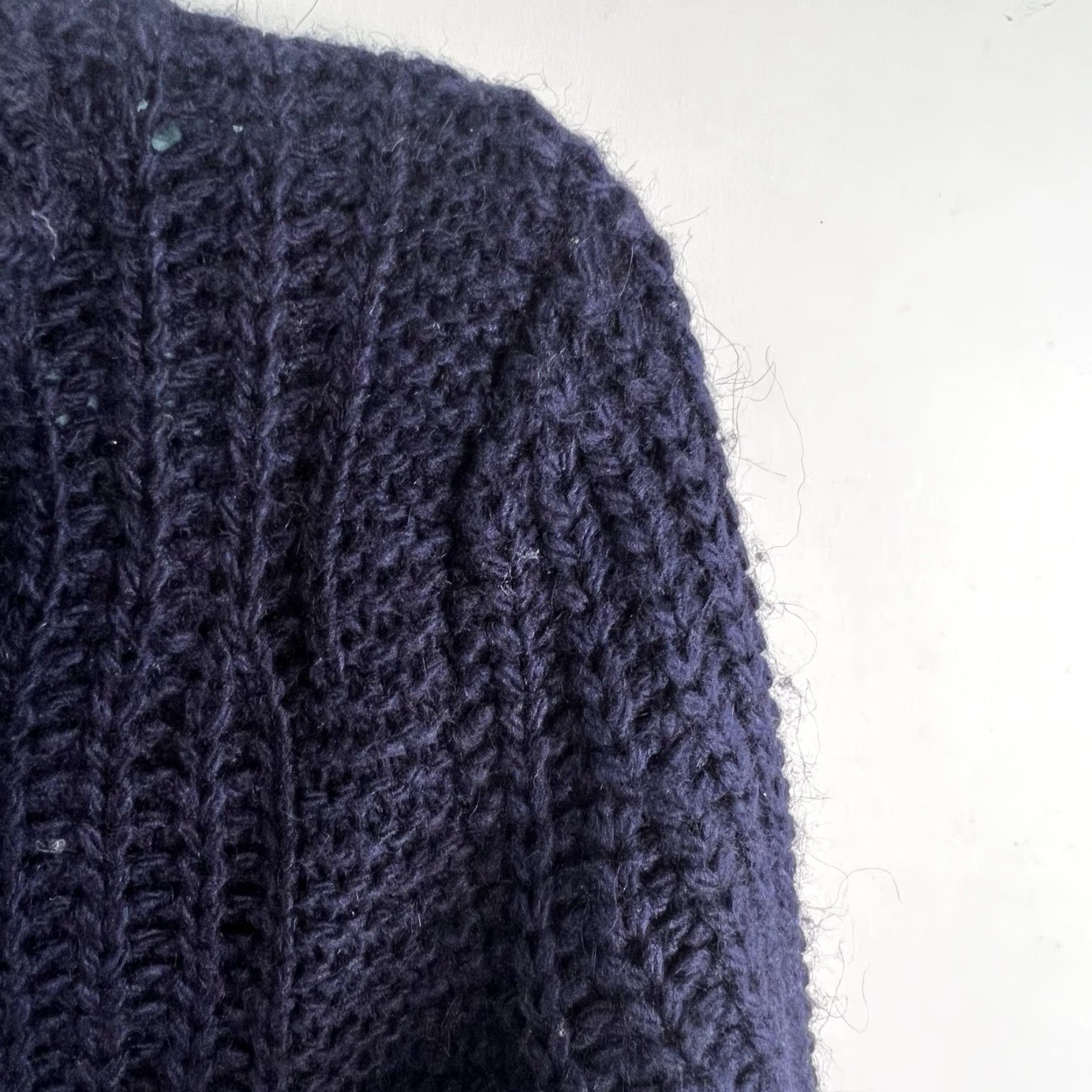 Banana Republic VINTAGE Banana Republic Cable Knit Cowl Neck Alpaca Wool Blend sweater Womens XS Blue Size XS / US 0-2 / IT 36-38 - 3 Thumbnail