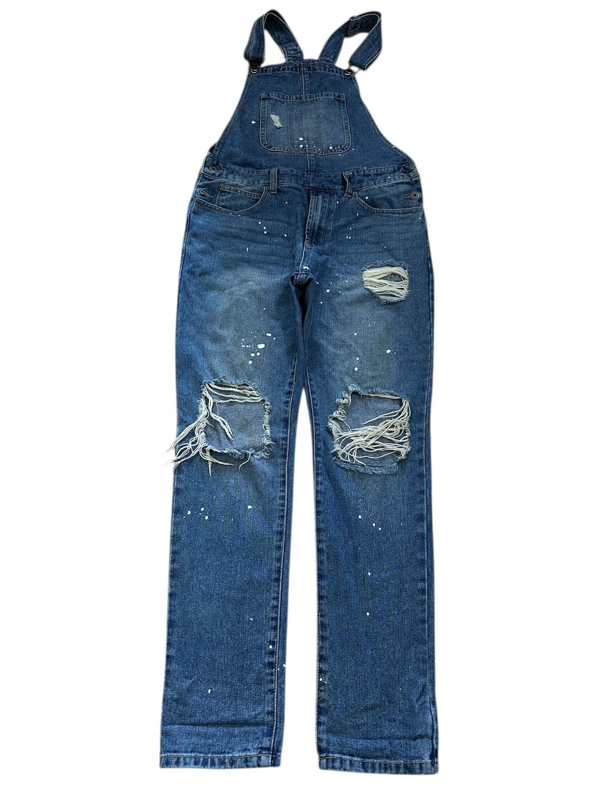 Forever 21 × Vintage FOREVER 21 Distressed Denim Overall Size US 31 - 1 Thumbnail