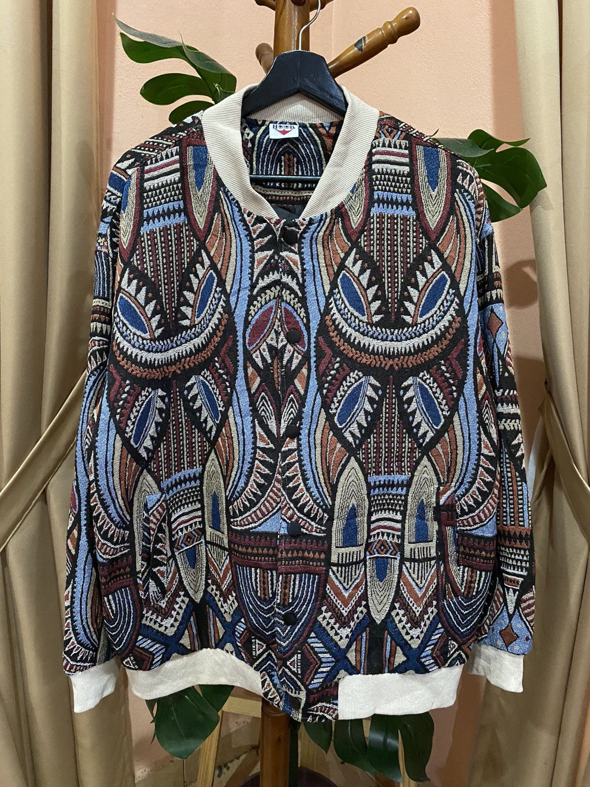 Chanel × Vintage Vintage 80s Bootleg Chanel Chains Print Satin