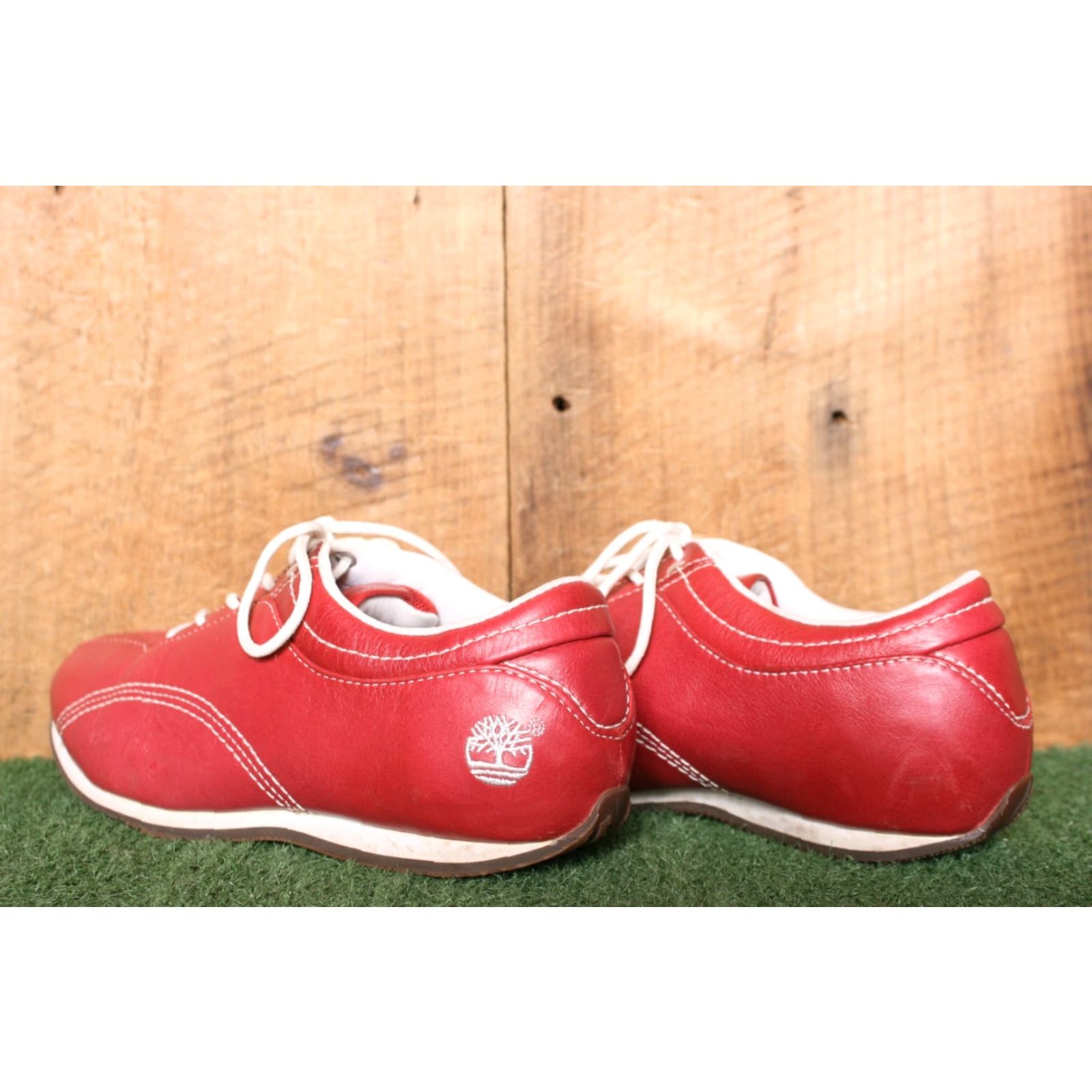 Timberland TIMBERLAND Red Leather Sneakers Women's 6M Sneaker Shoes Leather Red Womens Size US 6 / IT 36 - 3 Thumbnail