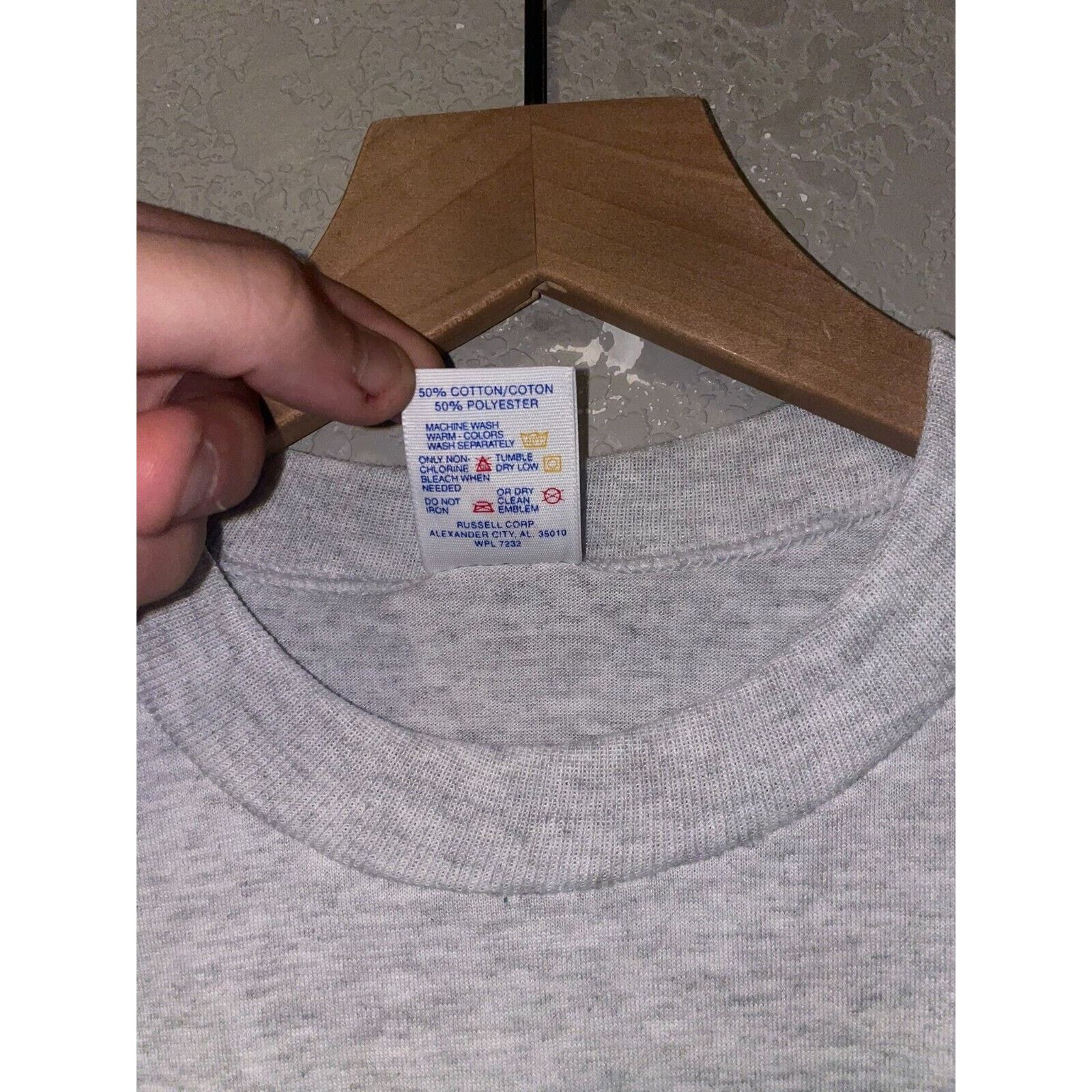 Jerzees Vintage Sigma Nu Alpha Gamma Delta Shirt Gray Tee 90s VTG L Size US L / EU 52-54 / 3 - 6 Thumbnail