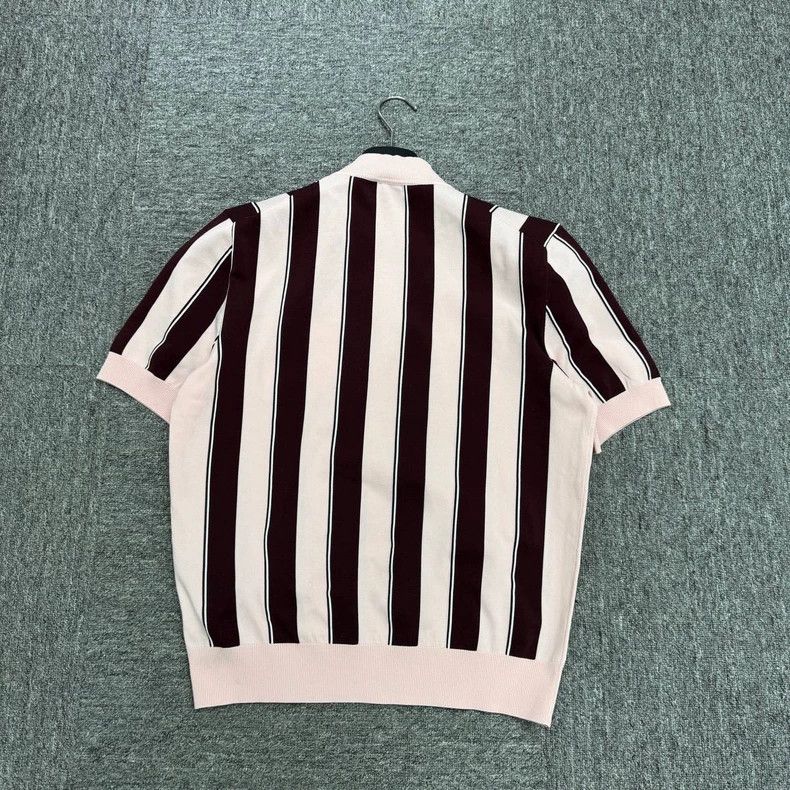 Other Prada Three-color stitched knitted short sleeves Size US M / EU 48-50 / 2 - 5 Thumbnail