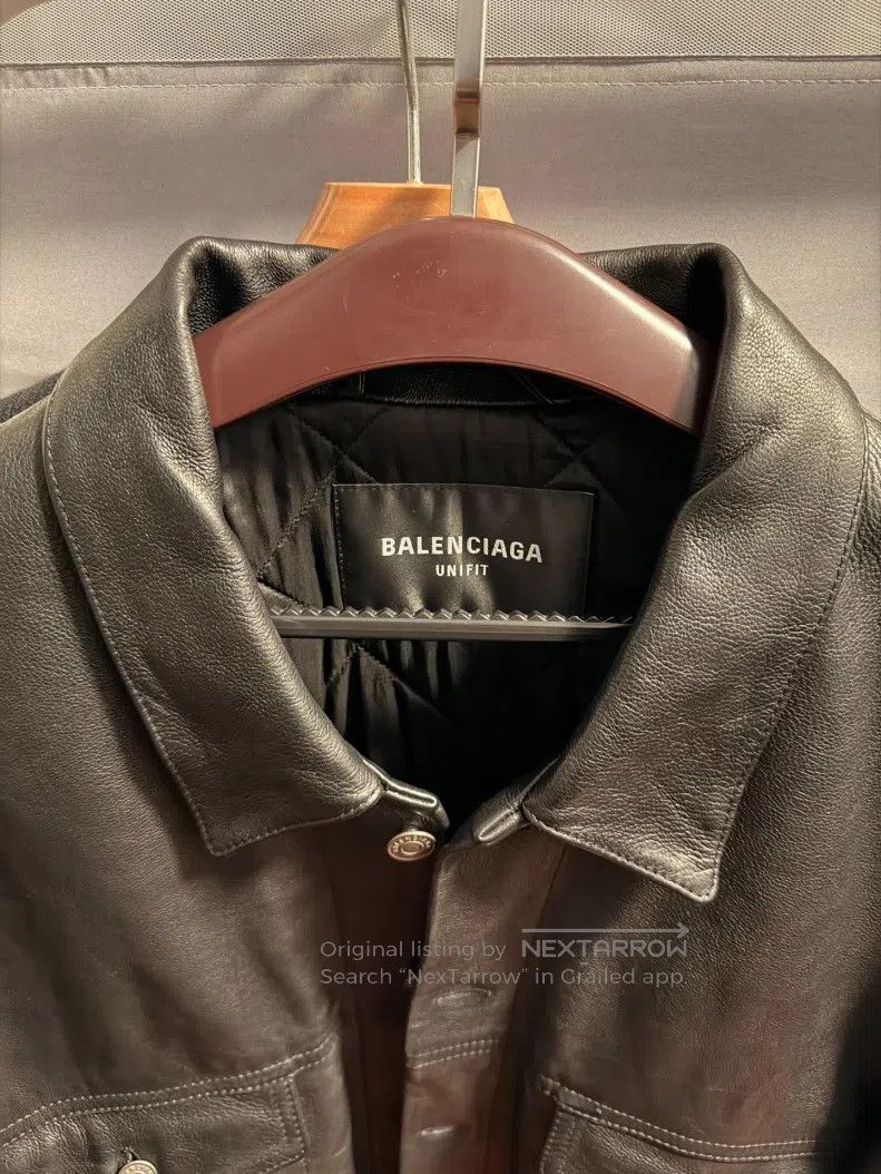 Balenciaga Balenciaga Oversized Buffalo Leather Jacket Size US S / EU 44-46 / 1 - 4 Thumbnail