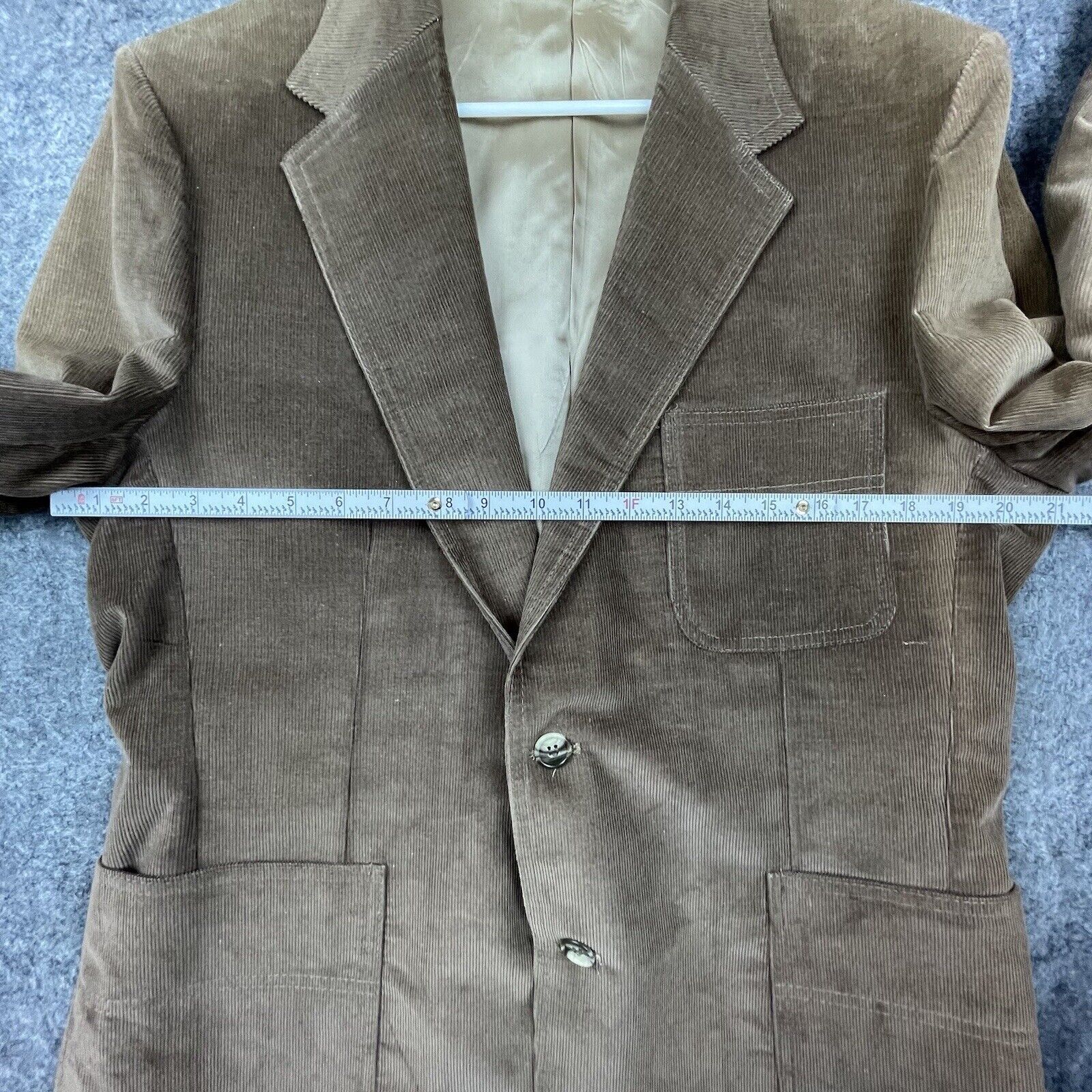 Levi's Vintage Levis Wildfire Blazer Mens 44R Brown Corduroy 70s Size 44R - 7 Thumbnail