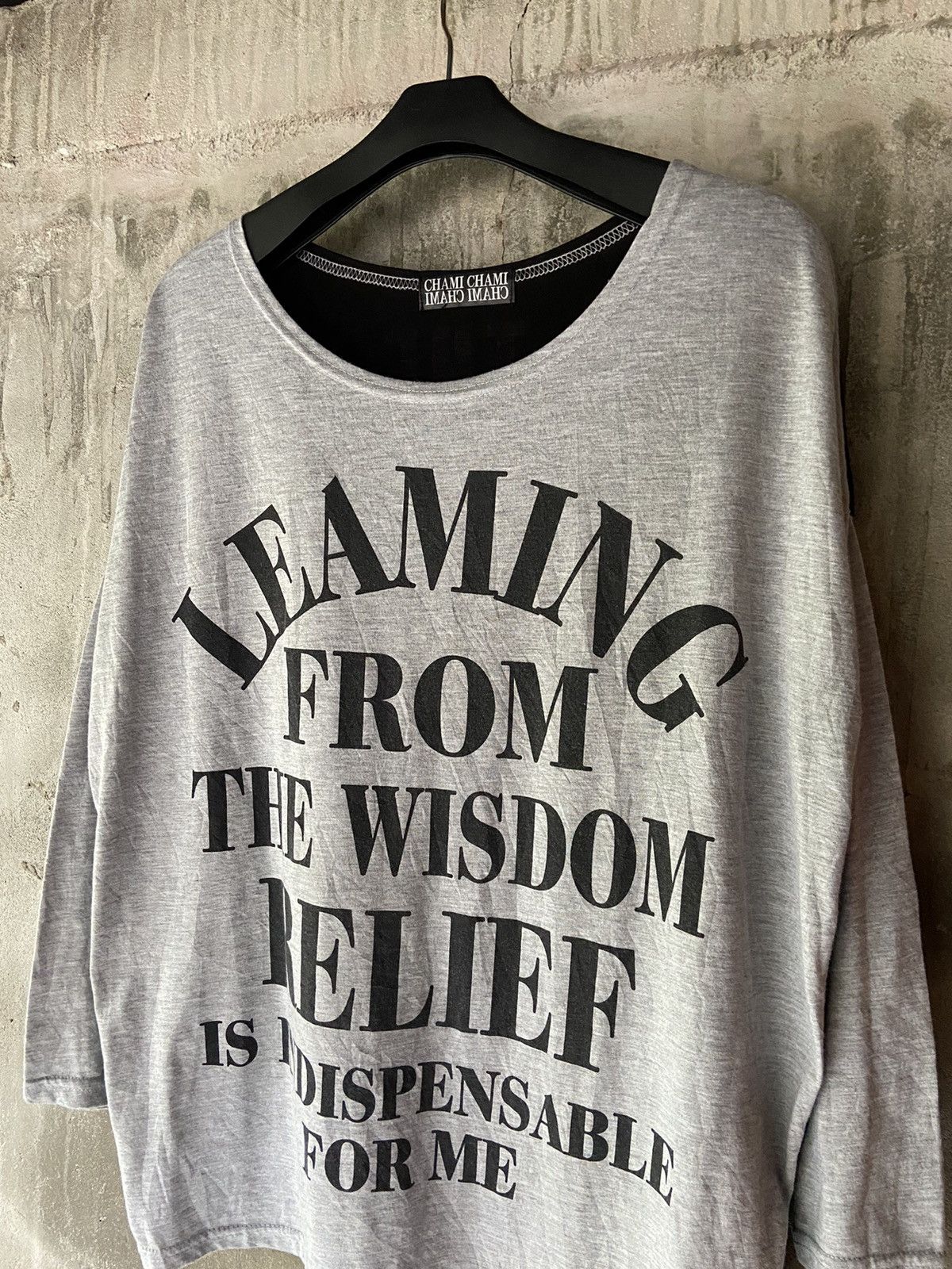 Japanese Brand LEAMING FROM THE WISDOM RELIEF LONG SLEEVE Size US M / EU 48-50 / 2 - 4 Thumbnail