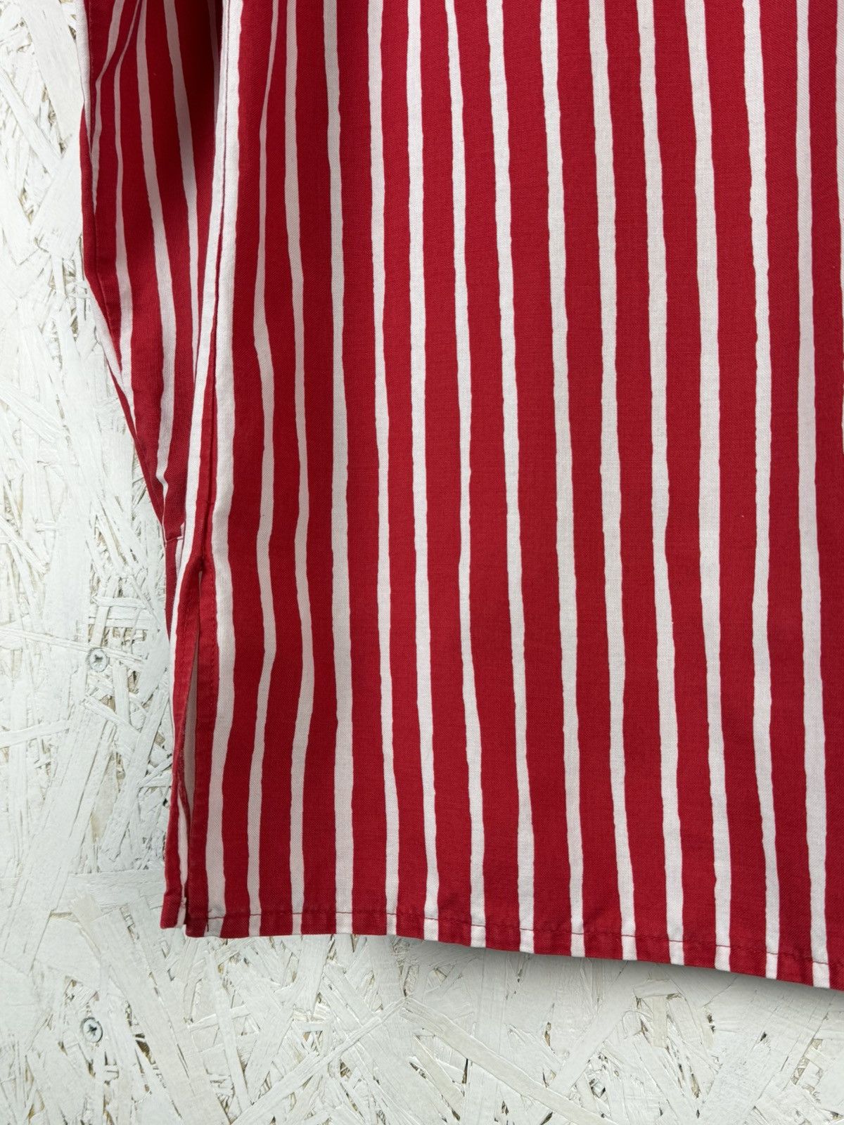 Marimekko Vintage Marimekko Jokapoika Metal Button Red Dress Shirt S Size US S / EU 44-46 / 1 - 7 Thumbnail