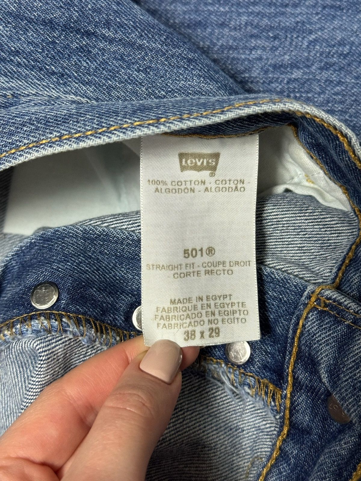 Levi's × Levi's Vintage Clothing Vintage Levis 501 Jeans Denim Pants Baggy 38x29 Y2K 90s Size US 36 / EU 52 - 9 Thumbnail