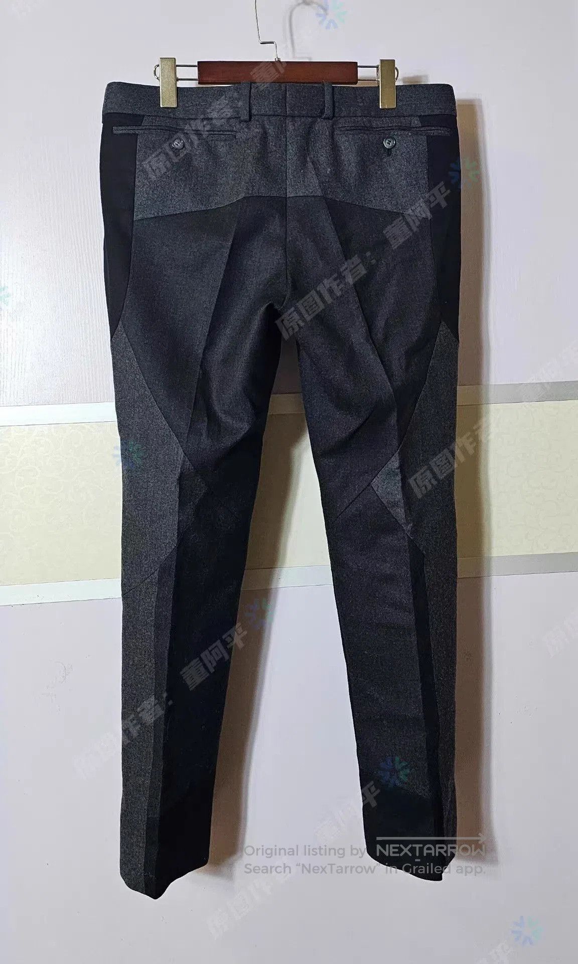 Alexander McQueen Gray Patchwork Jacket & Pants Set. Size US M / EU 48-50 / 2 - 9 Thumbnail