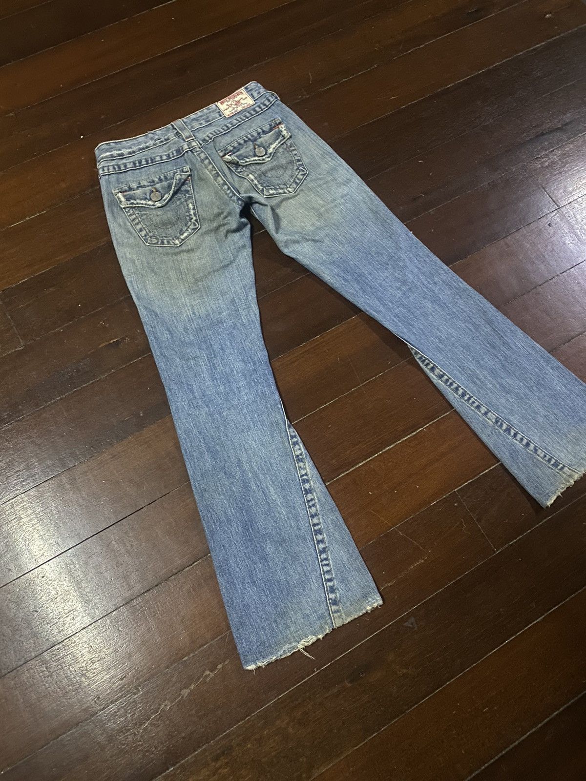 True Religion × Vintage Vintage True Religion Flare Bootcut distressed low rise Size 31" - 13 Thumbnail