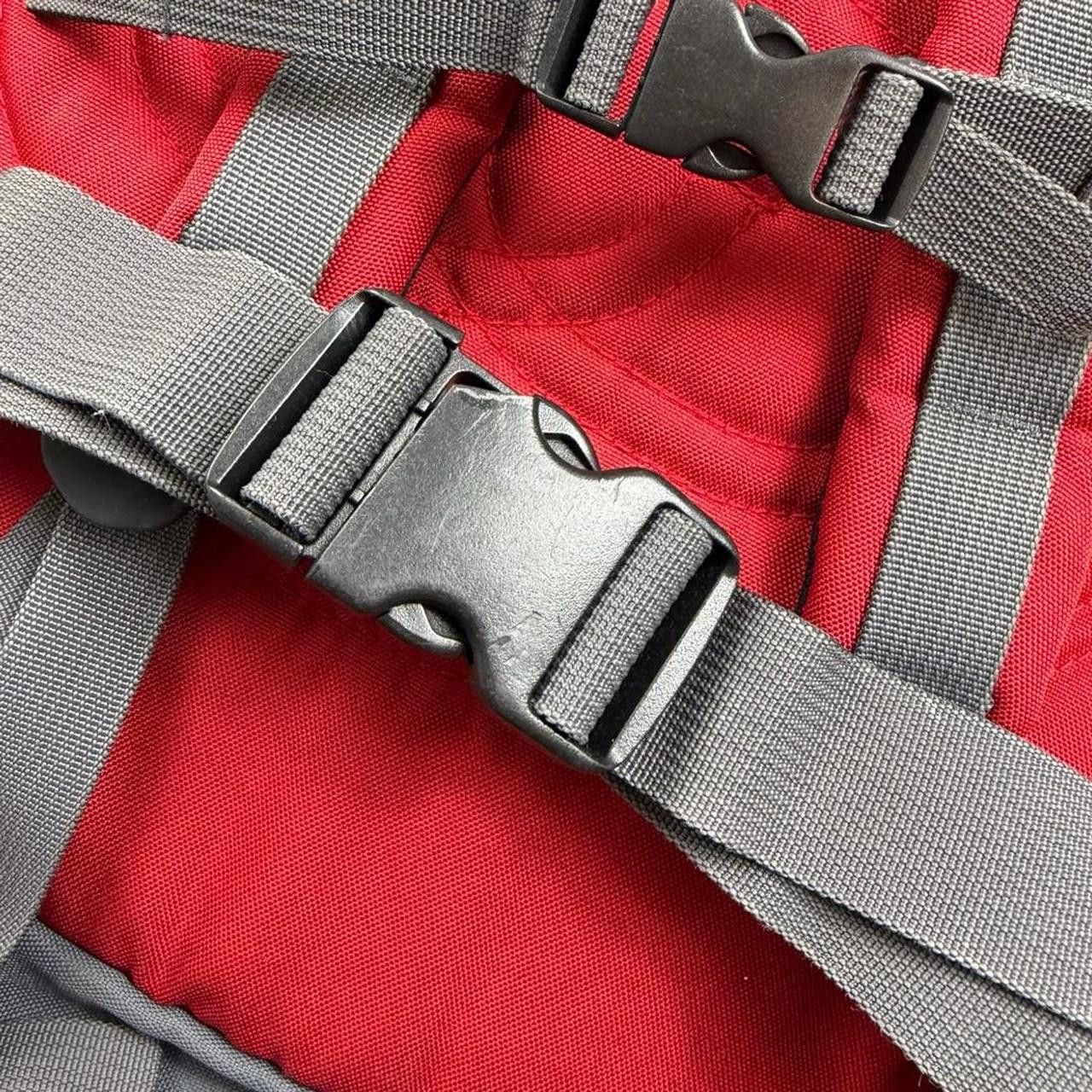 Stussy Vintage 90s Stussy 2 in 1 Backpack and Side Bag Red & Grey Size ONE SIZE - 8 Thumbnail