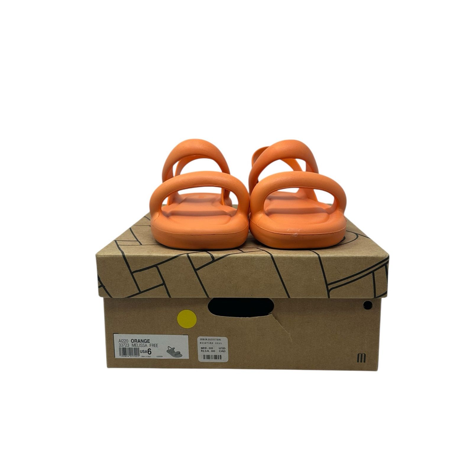 Urban Outfitters Urban Outfitters Melissa Orange Slide Sandal size 6 Size US 6 / IT 36 - 17 Thumbnail