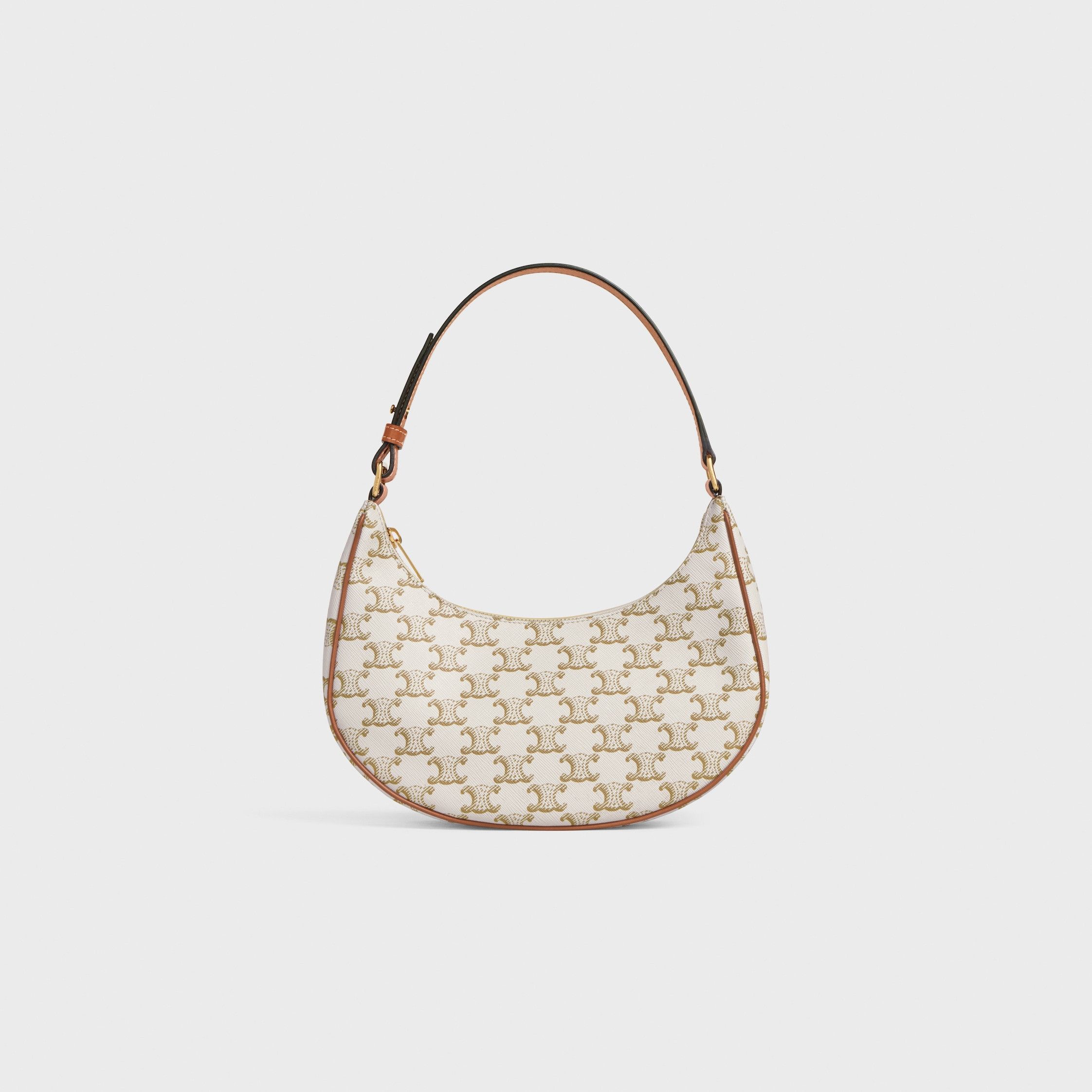Celine AVA BAG IN TRIOMPHE CANVAS AND CALFSKIN WHITE Size ONE SIZE - 1 Thumbnail
