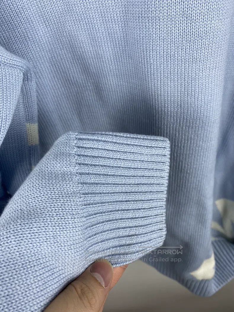 Vetements Vetements Big Logo Misty Blue Knit Sweater Size US S / EU 44-46 / 1 - 7 Thumbnail