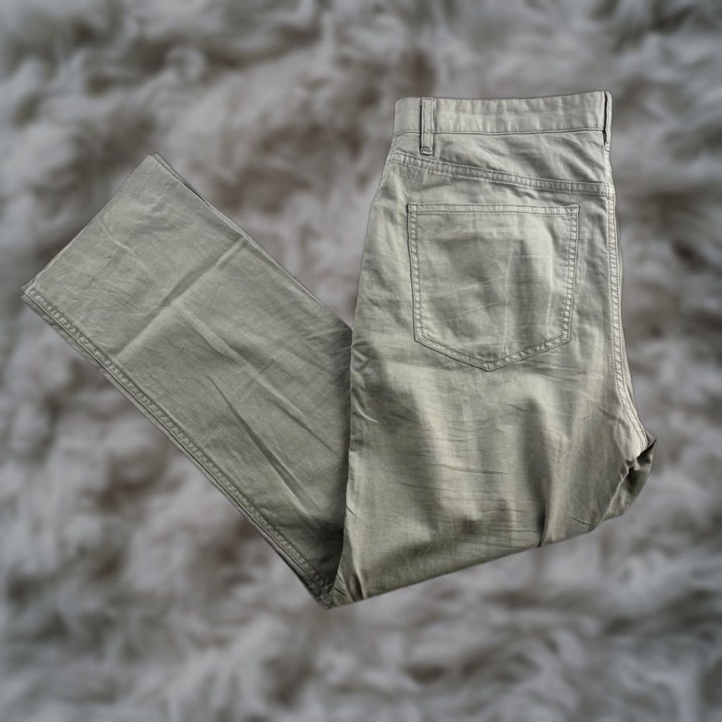 Faherty Faherty Men’s Pants Gray 5-Pocket Chino Cotton Blend 32x27 Mens Pants Regular Straight 5-Pocket Design Front Flat Front Casual/* Size US 32 / EU 48 - 1 Thumbnail