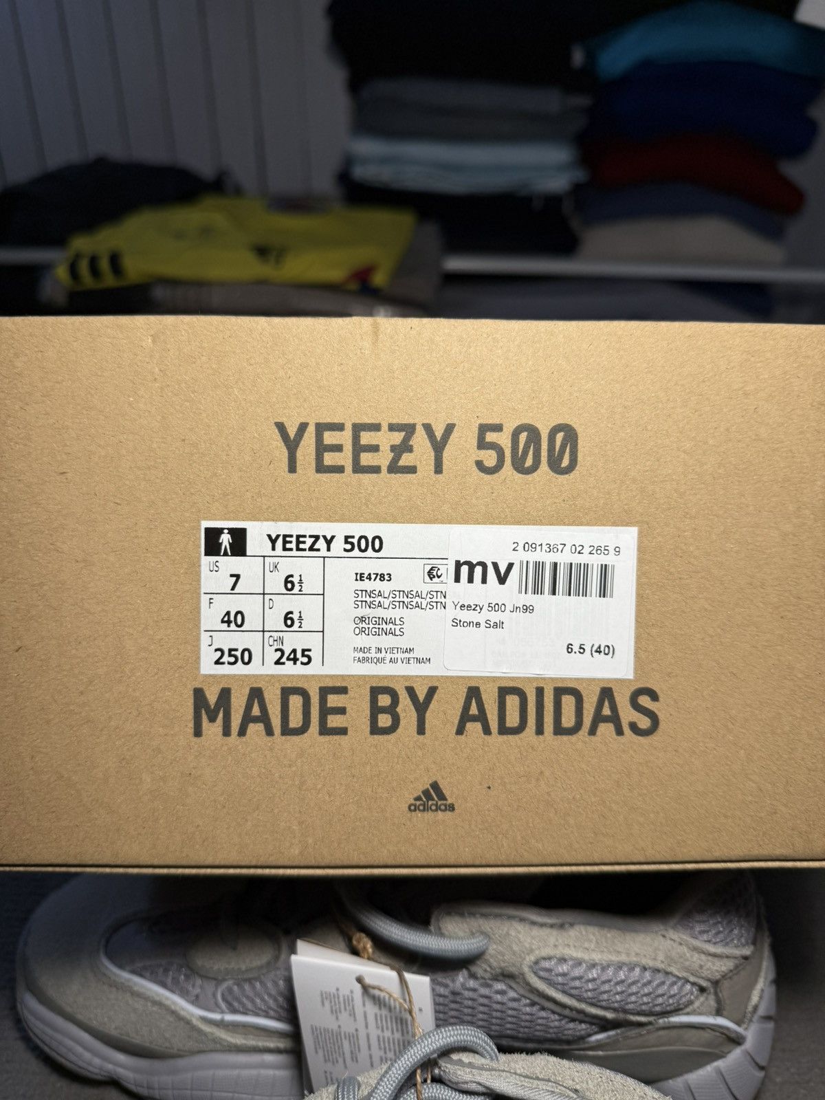 Adidas × Kanye West × Yeezy Adidas Yeezy 500 Stone Salt Sneakers IE4783 BNWT 7 US Size US 7 / EU 40 - 20 Thumbnail