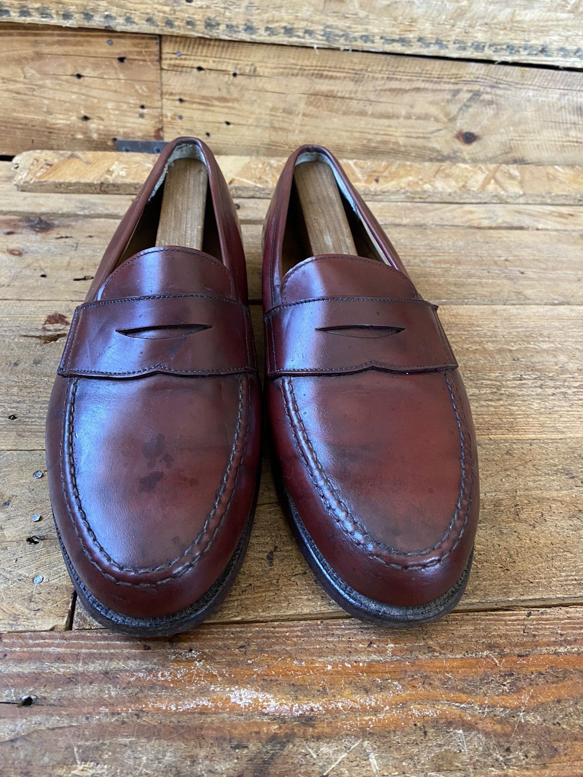 Crockett & Jones Crockett and jones Boston penny leather loafers sz Uk8G Size US 9 / EU 42 - 4 Thumbnail