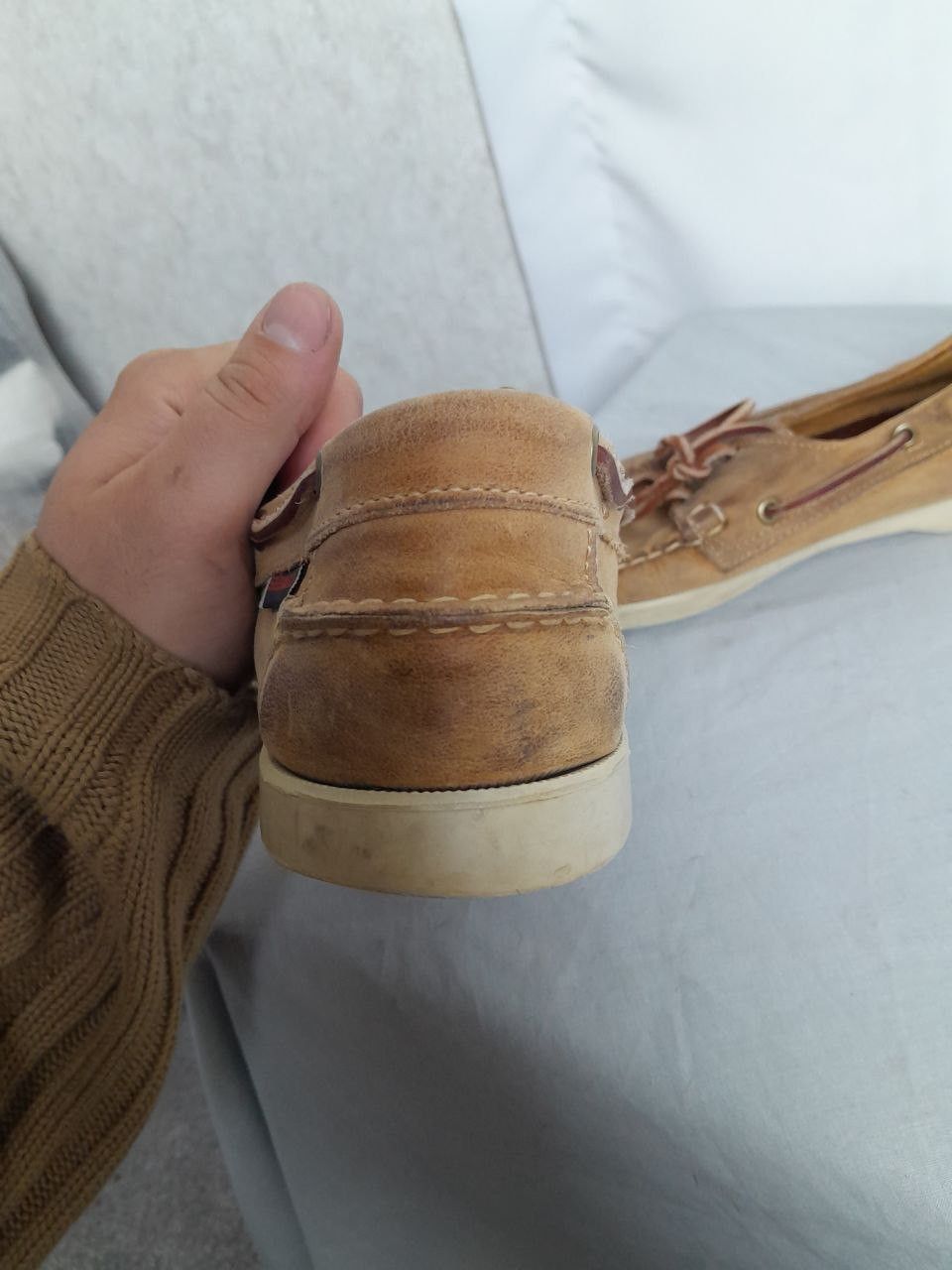 Sebago Sebago Classic Dan Brown Grained Leather Penny Loafers Size US 8 / EU 41 - 6 Thumbnail