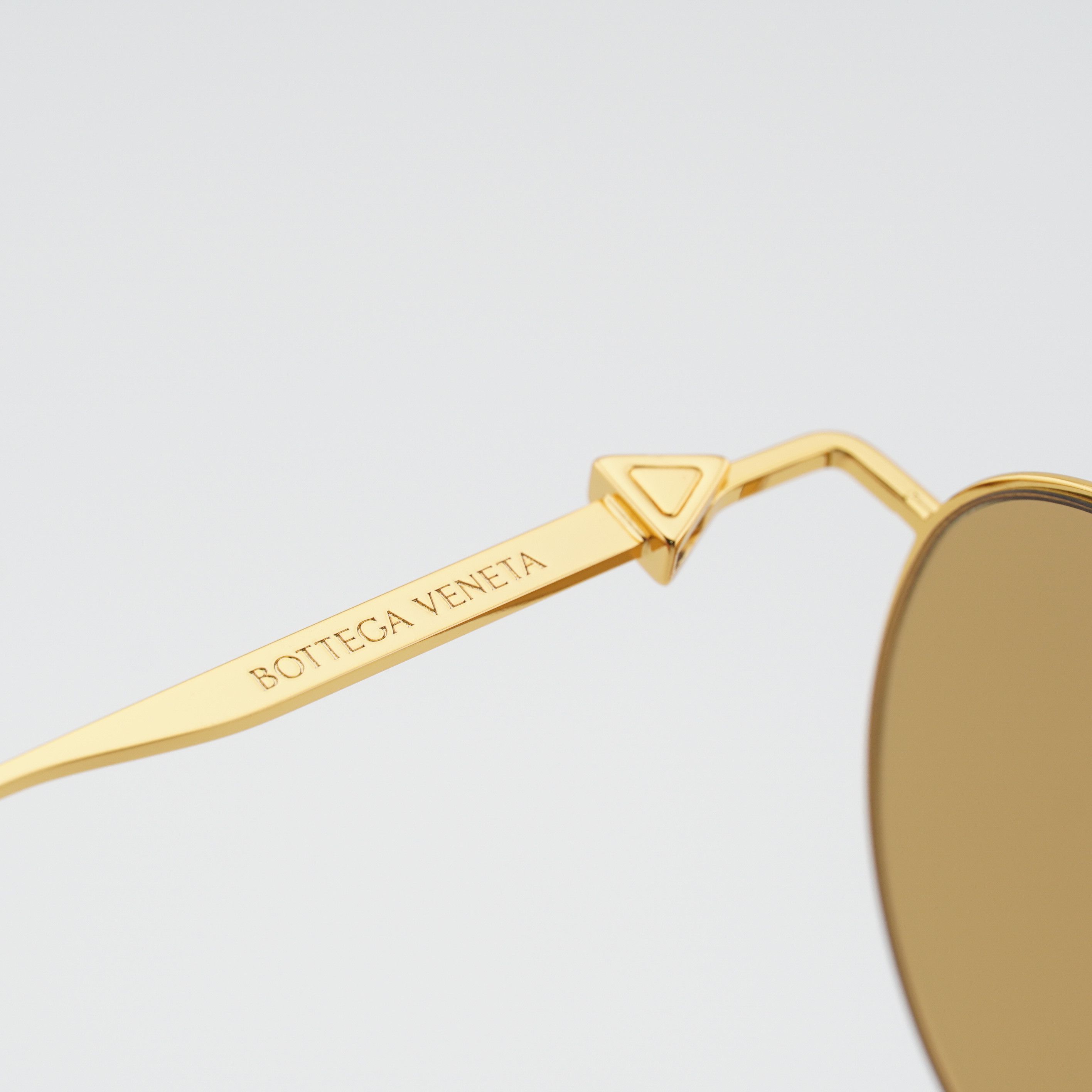 Bottega Veneta Bottega Veneta BV1268S 004 Sunglasses Gold Aviator Frame Size ONE SIZE - 7 Thumbnail