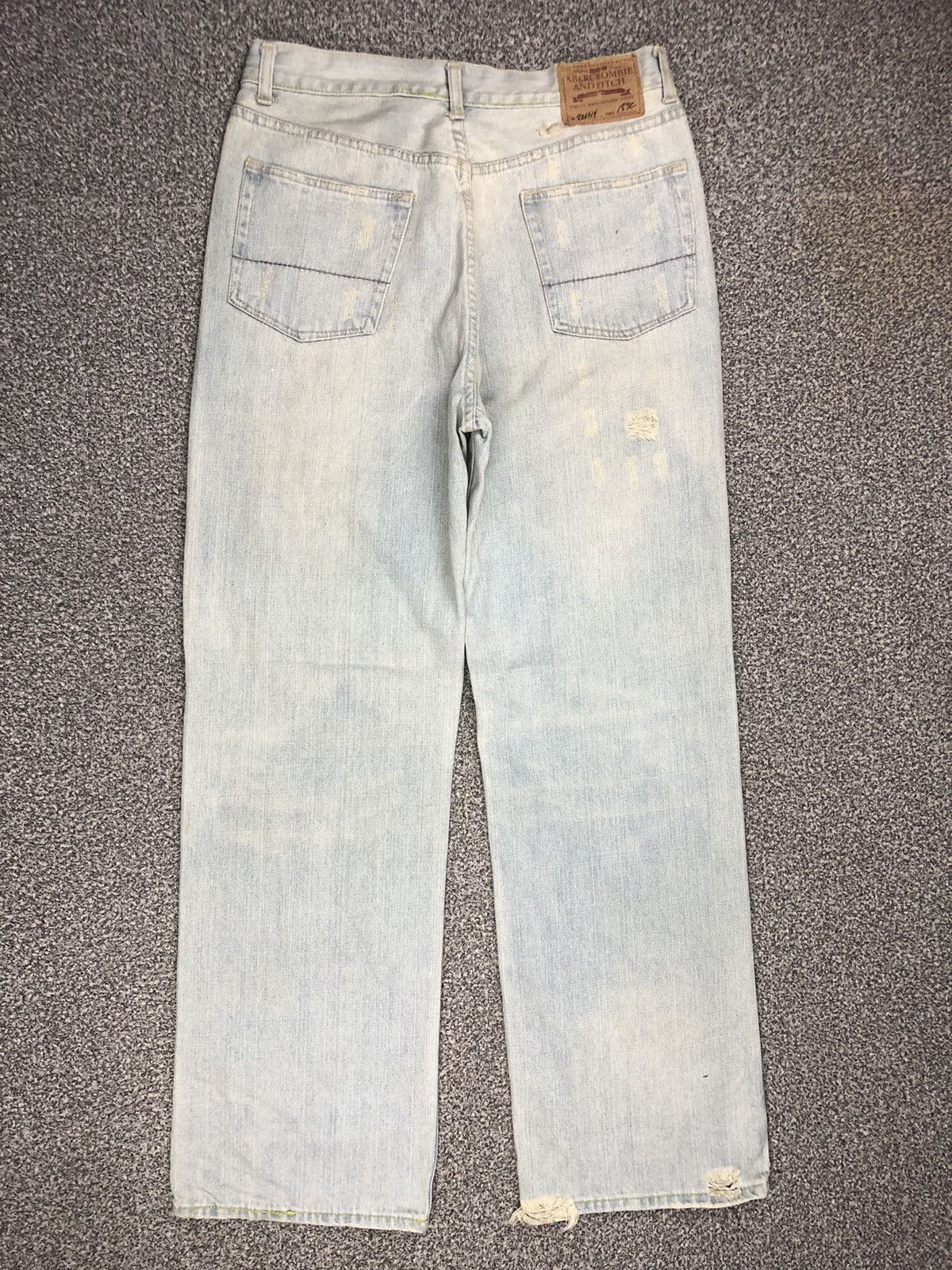Abercrombie & Fitch Vintage Crazy Distressed Abercrombie And Fitch Flare Jeans Size US 33 - 10 Thumbnail