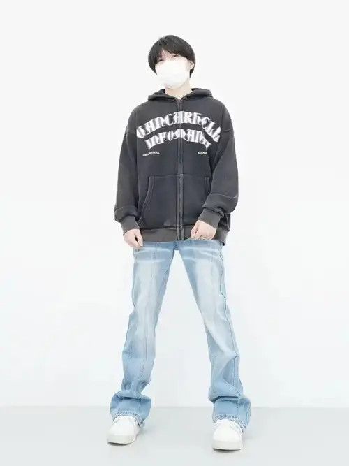 Japanese Brand × Vintage Grunge Emo Zip Up Graphic Hoodies Size US L / EU 52-54 / 3 - 2 Thumbnail