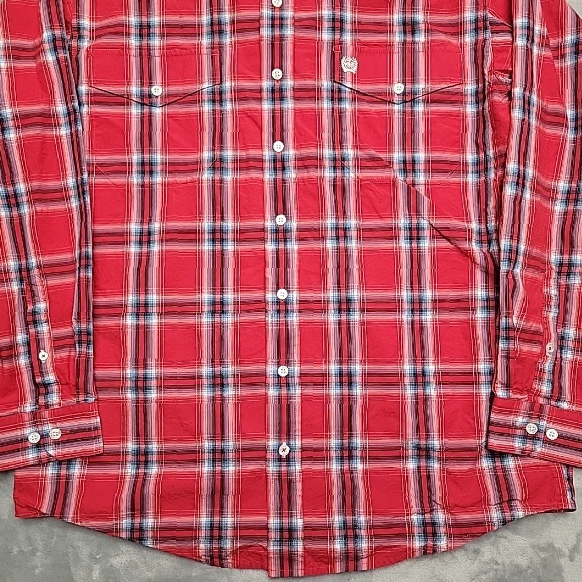 Vintage Cinch Shirt Mens Small Red Plaid Long Sleeve Button Down Western Cowboy Casual Size US S / EU 44-46 / 1 - 2 Thumbnail