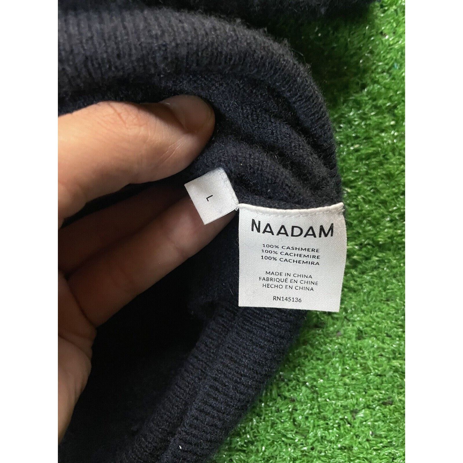 NAADAM NAADAM Premium Luxury Cashmere Large Blue Cardigan Sweater Size US L / EU 52-54 / 3 - 4 Thumbnail