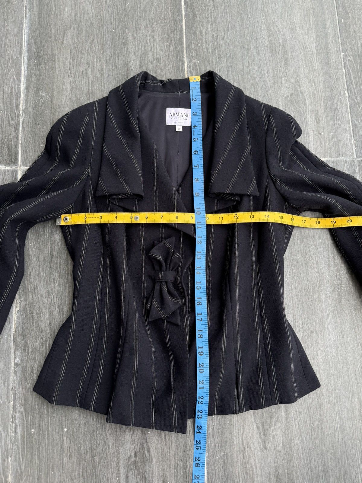 Giorgio Armani Armani Collezioni Double Collar Like Corset Blazer Size XS / US 0-2 / IT 36-38 - 14 Thumbnail