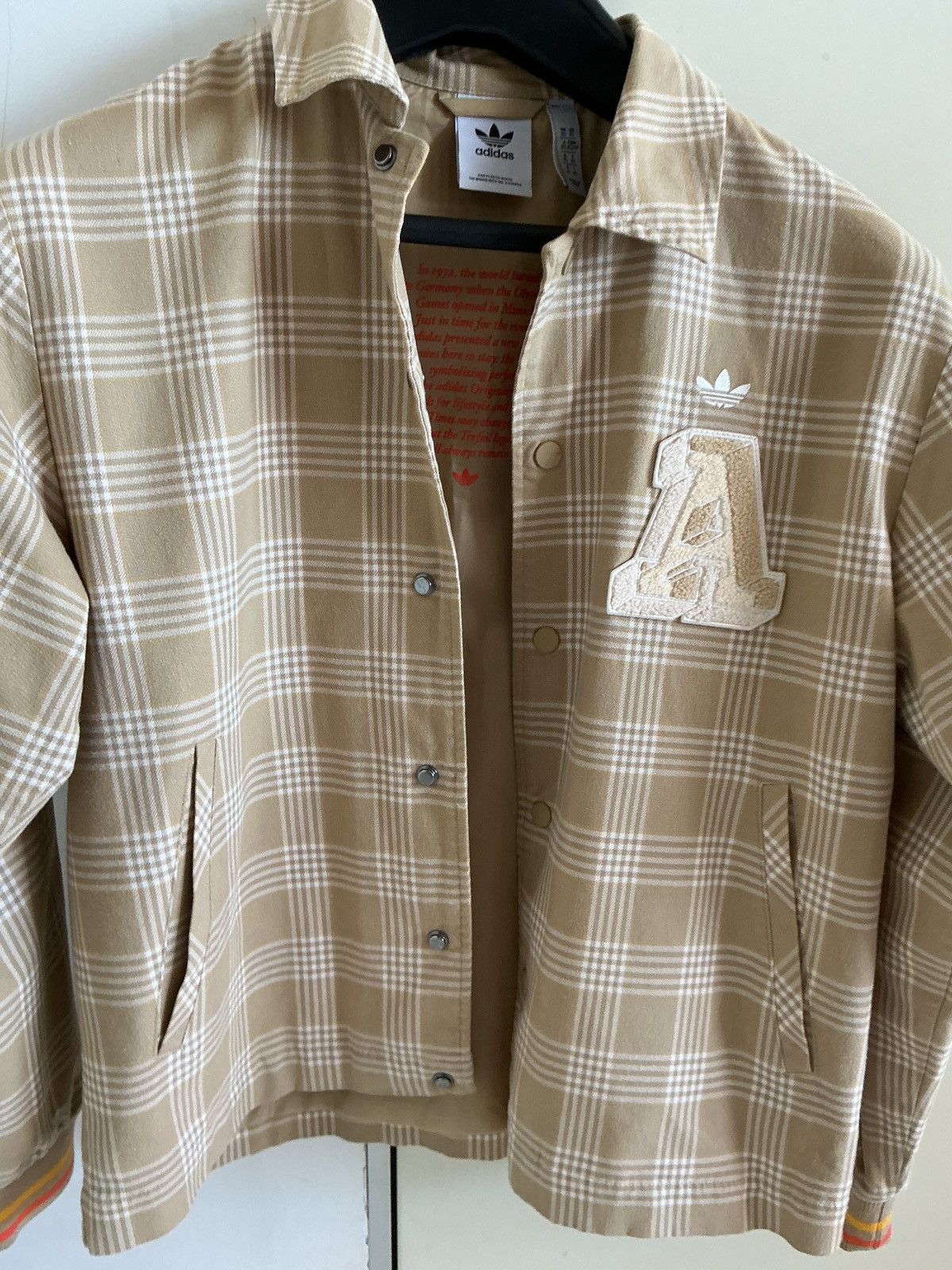Adidas Adidas Originals Anniversary Plaid Jacket - Big Embroidery Size US M / EU 48-50 / 2 - 14 Thumbnail