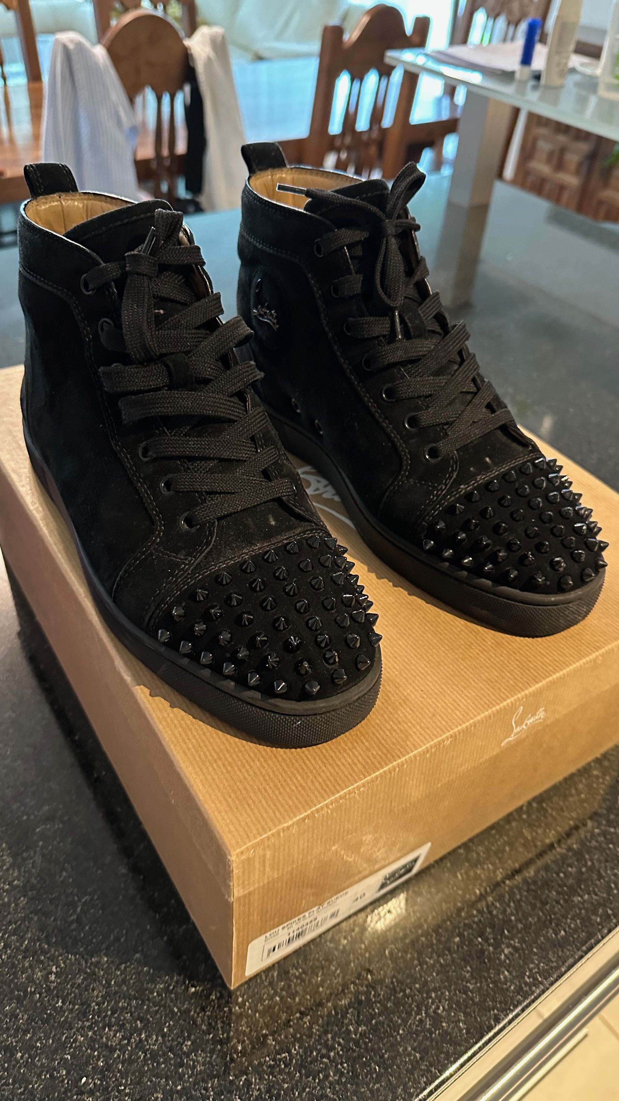 louboutin high top sneakers